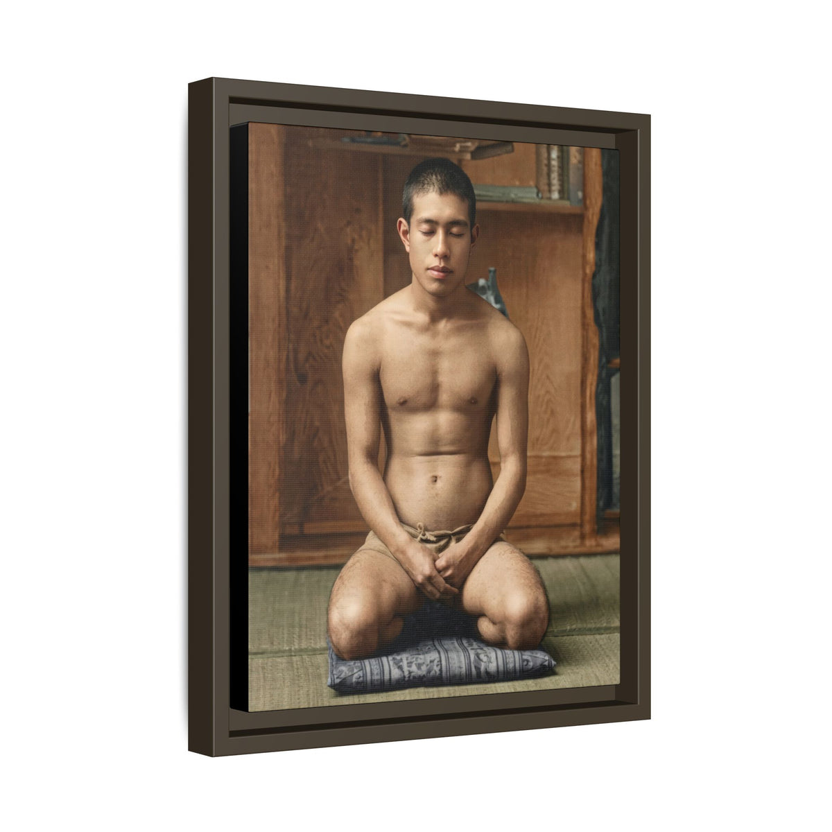 celibataire 025 | Framed Vintage Photo - Matte Canvas