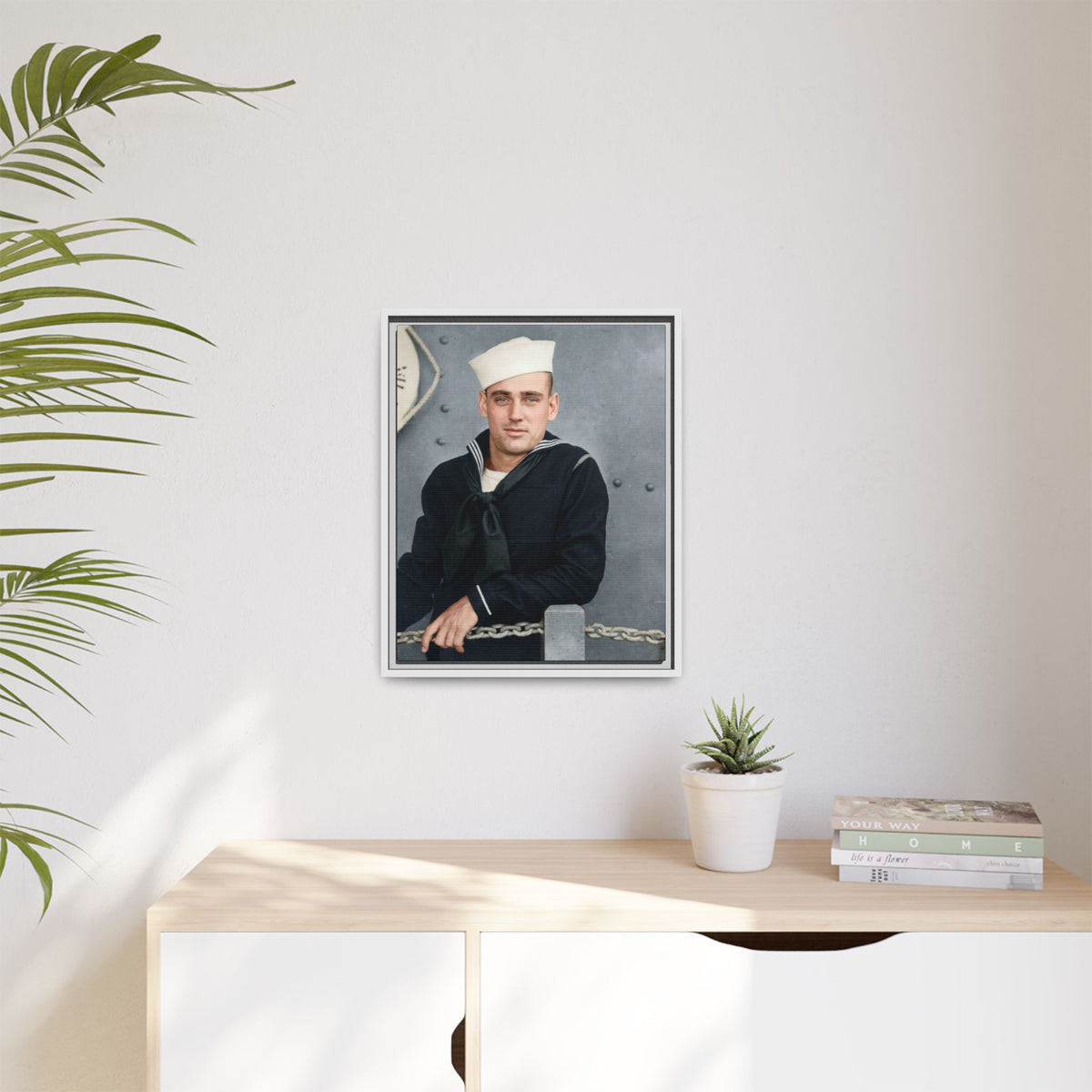 celibataire 023 | Framed Vintage Photo - Matte Canvas