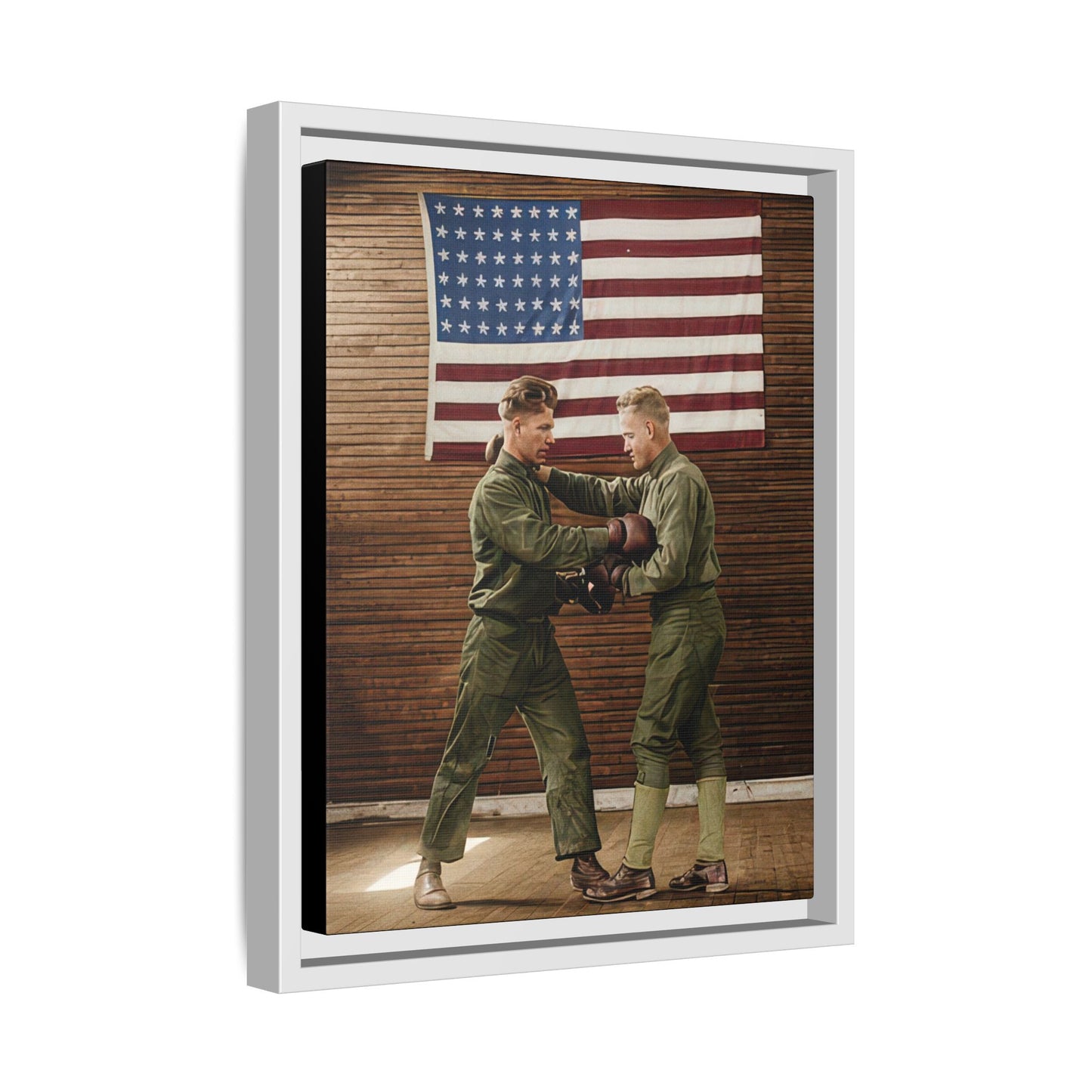 athlétisme 034 | Framed Vintage Photo - Matte Canvas