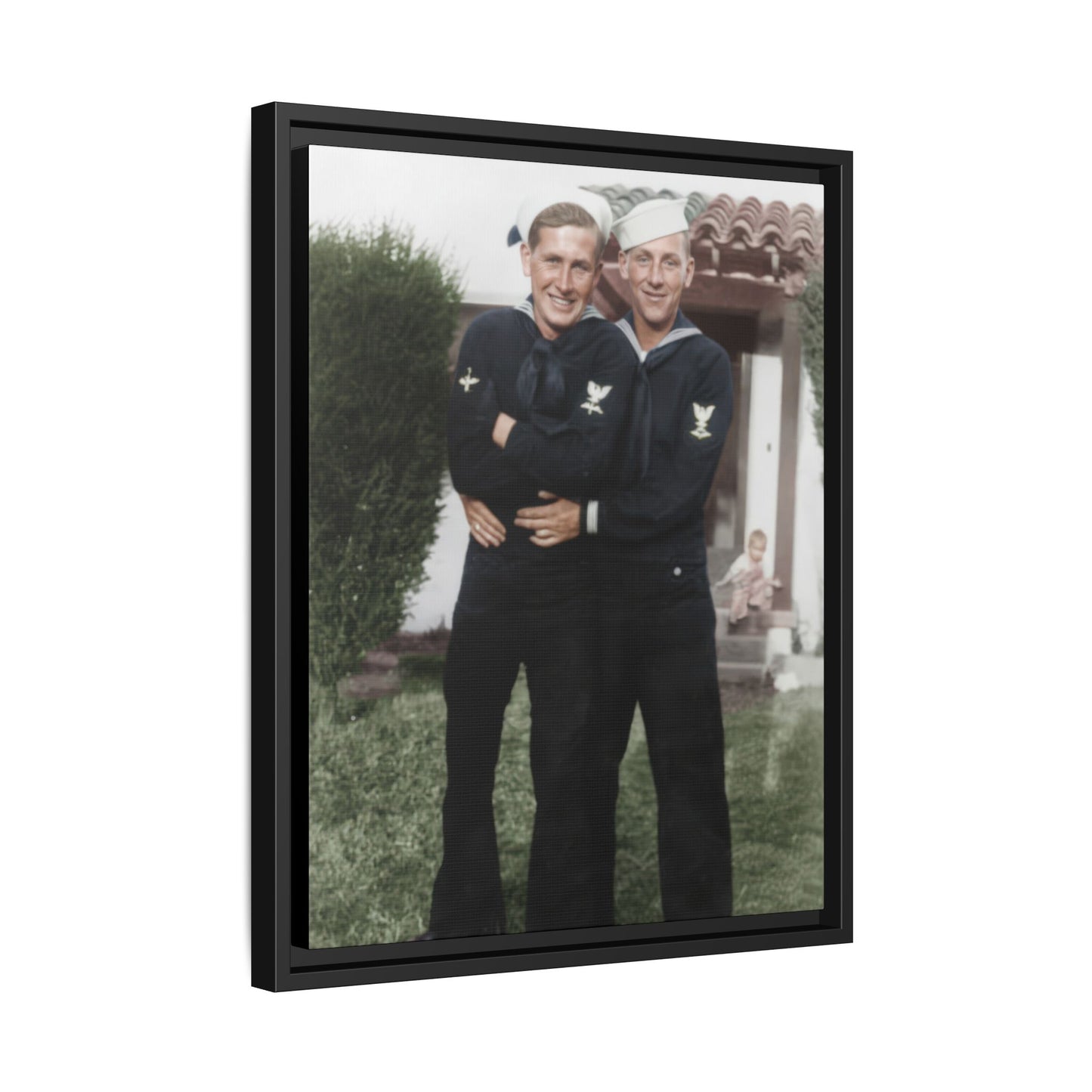 paire 025 | Framed Vintage Photo - Matte Canvas