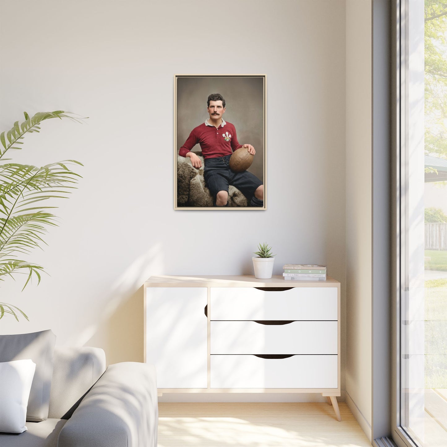 athlétisme 022 | Framed Vintage Photo - Matte Canvas