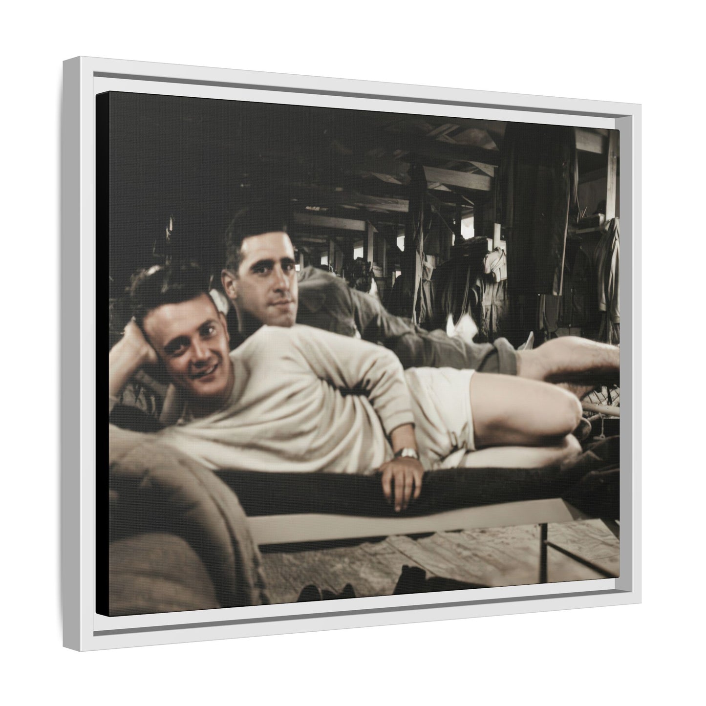 paire 060 | Framed Vintage Photo - Matte Canvas