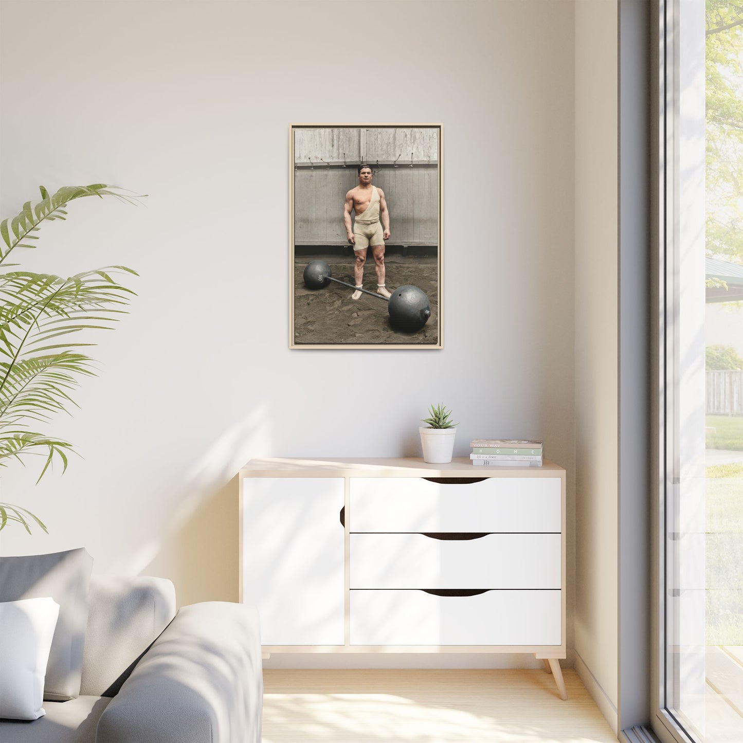 athlétisme 050 | Framed Vintage Photo - Matte Canvas