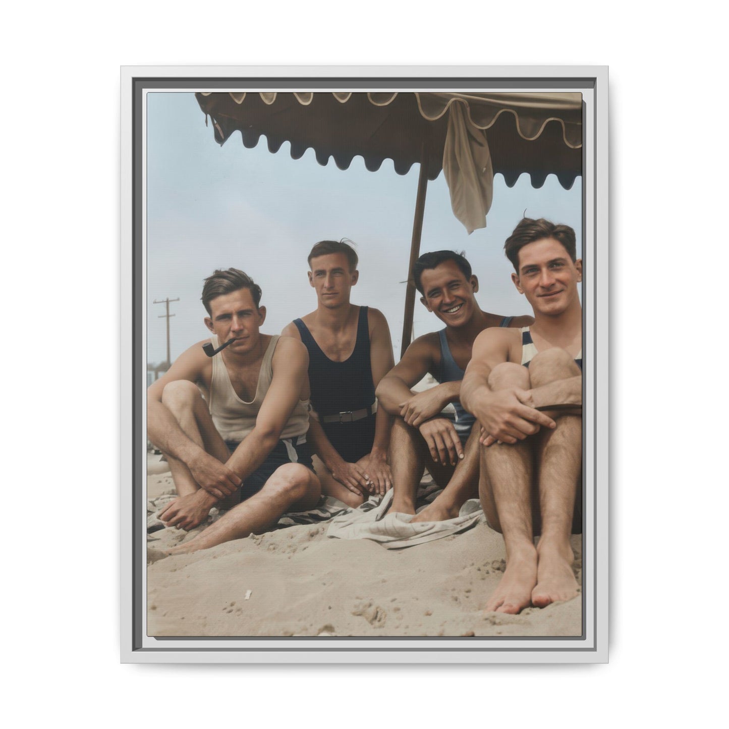 nager 029 | Framed Vintage Photo - Matte Canvas