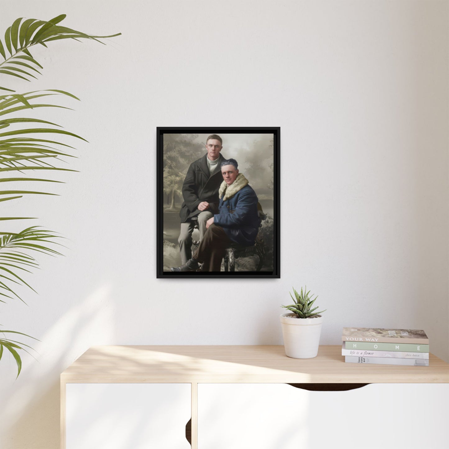 paire 086 | Framed Vintage Photo - Matte Canvas