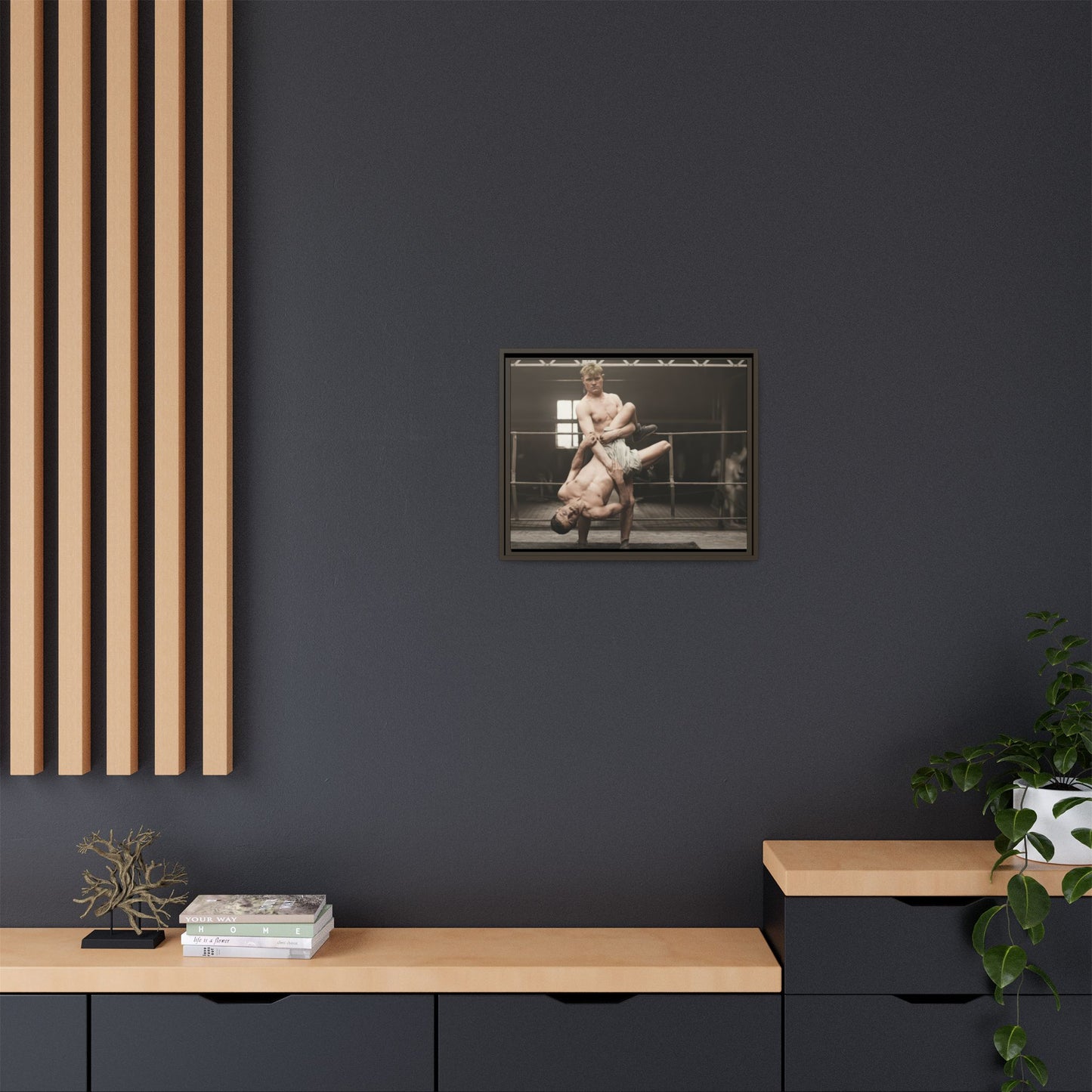 athlétisme 004 | Framed Vintage Photo - Matte Canvas