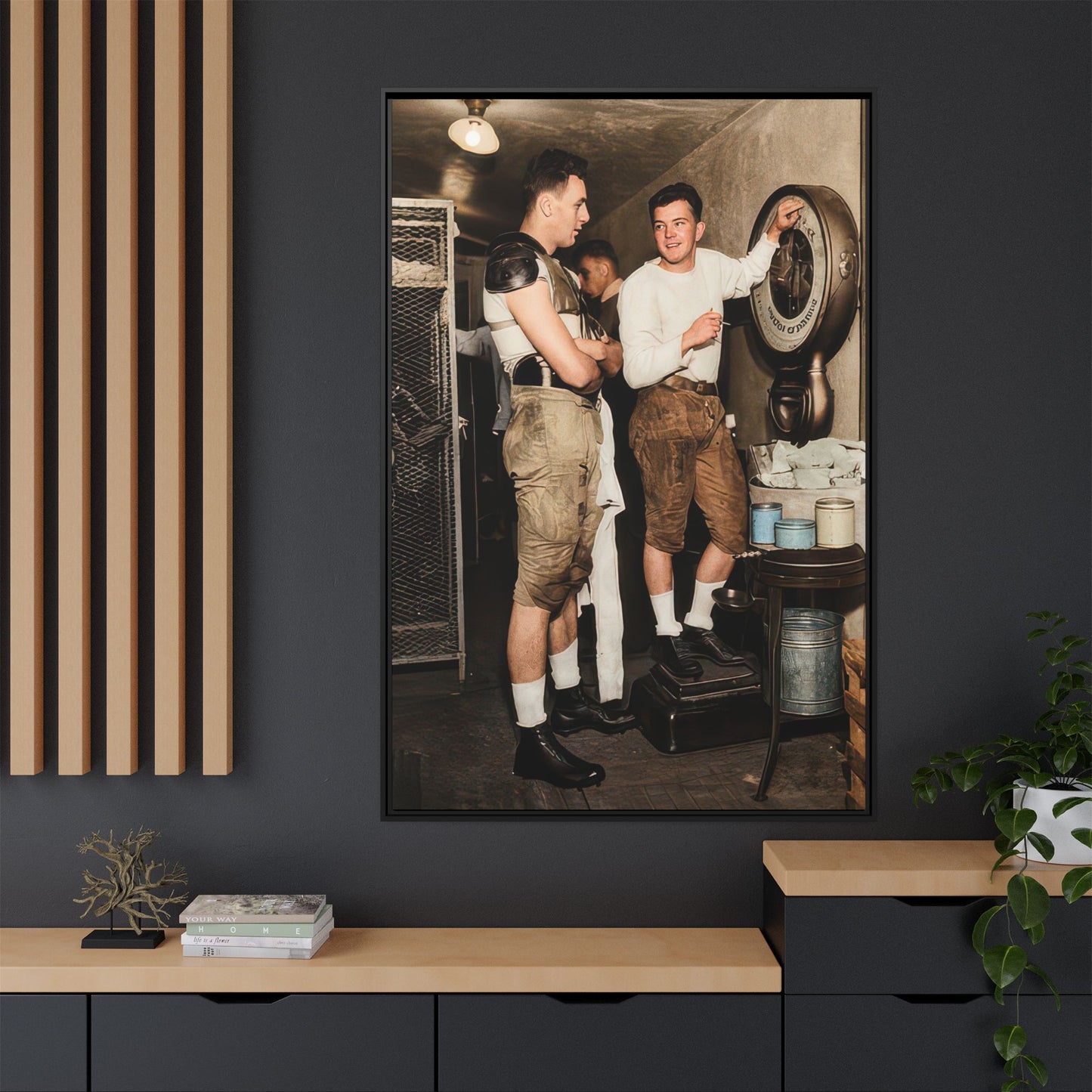 athlétisme 027 | Framed Vintage Photo - Matte Canvas