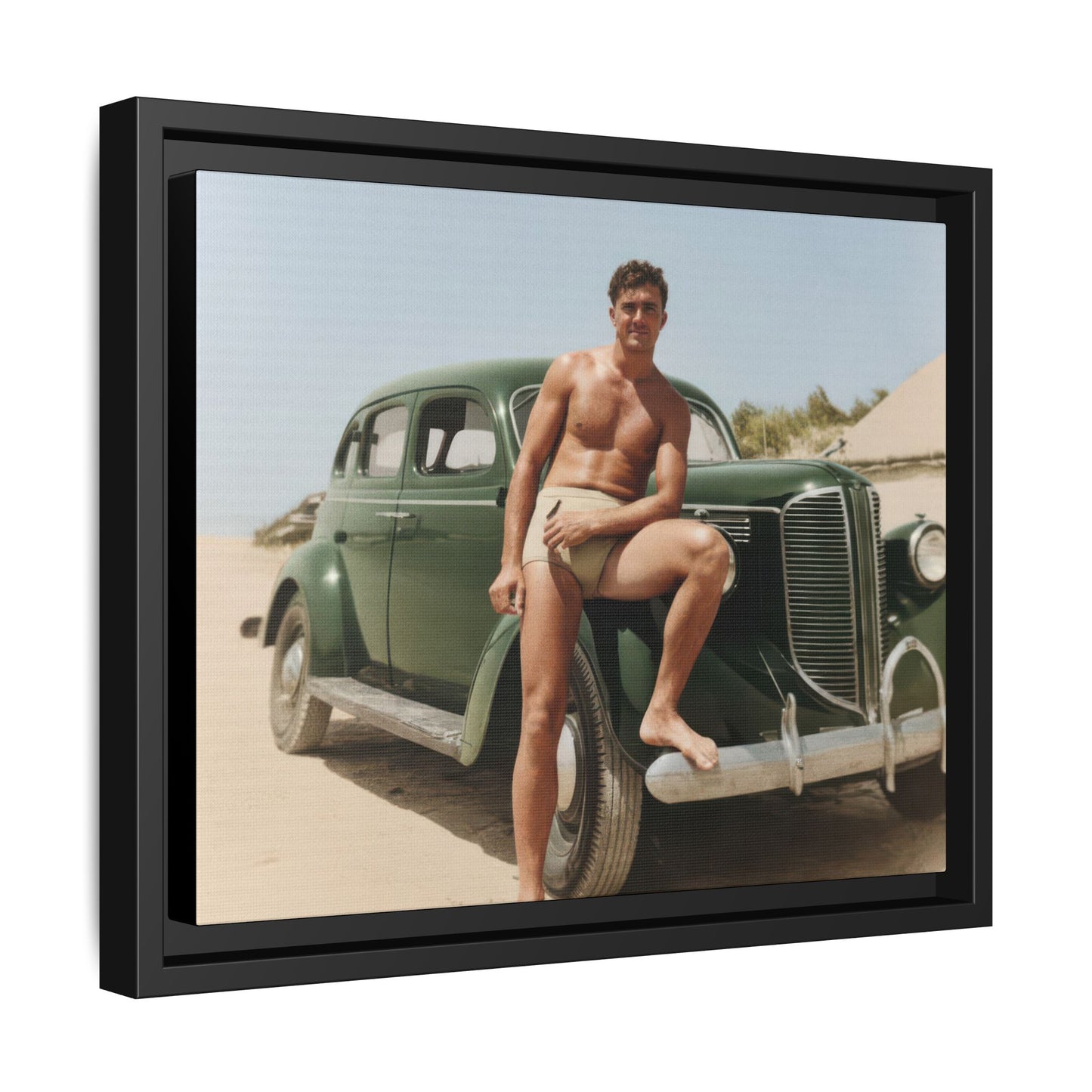 nager 022 | Framed Vintage Photo - Matte Canvas