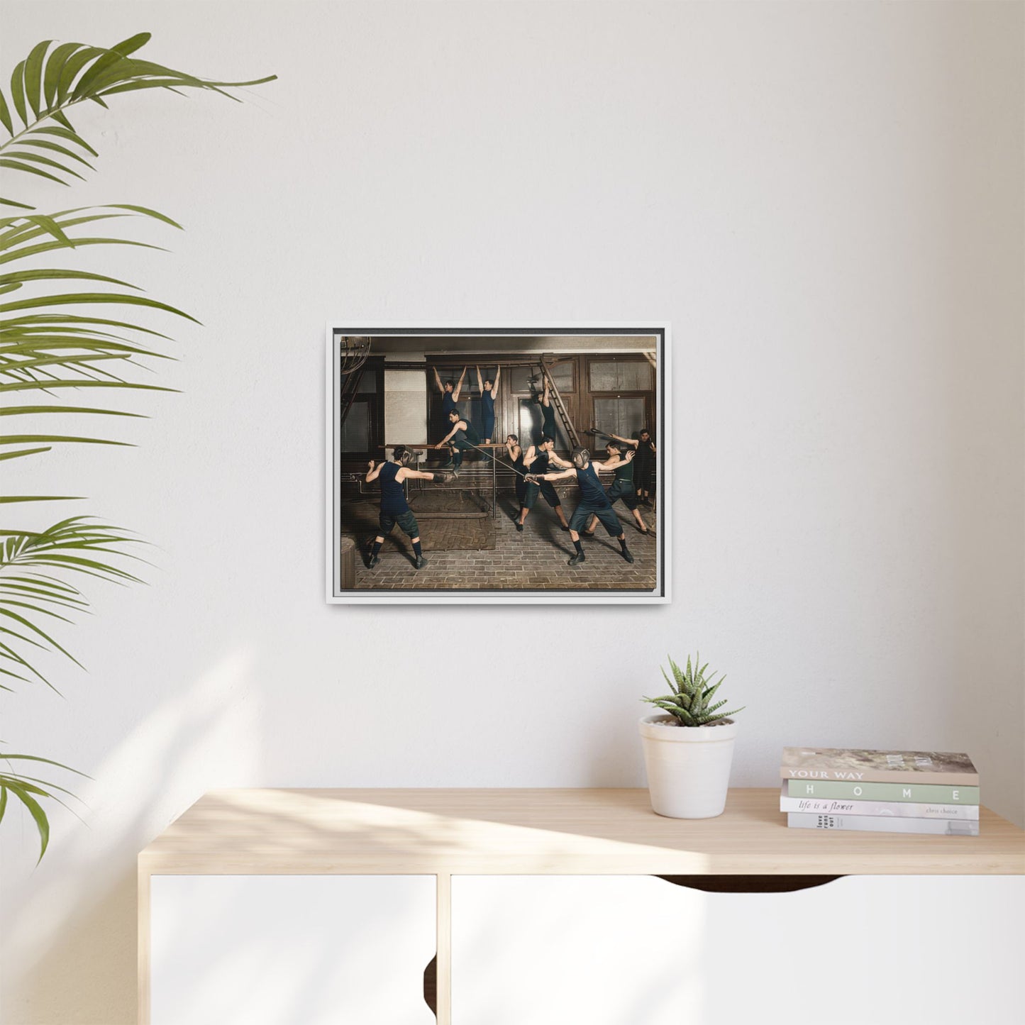 athlétisme 038 | Framed Vintage Photo - Matte Canvas