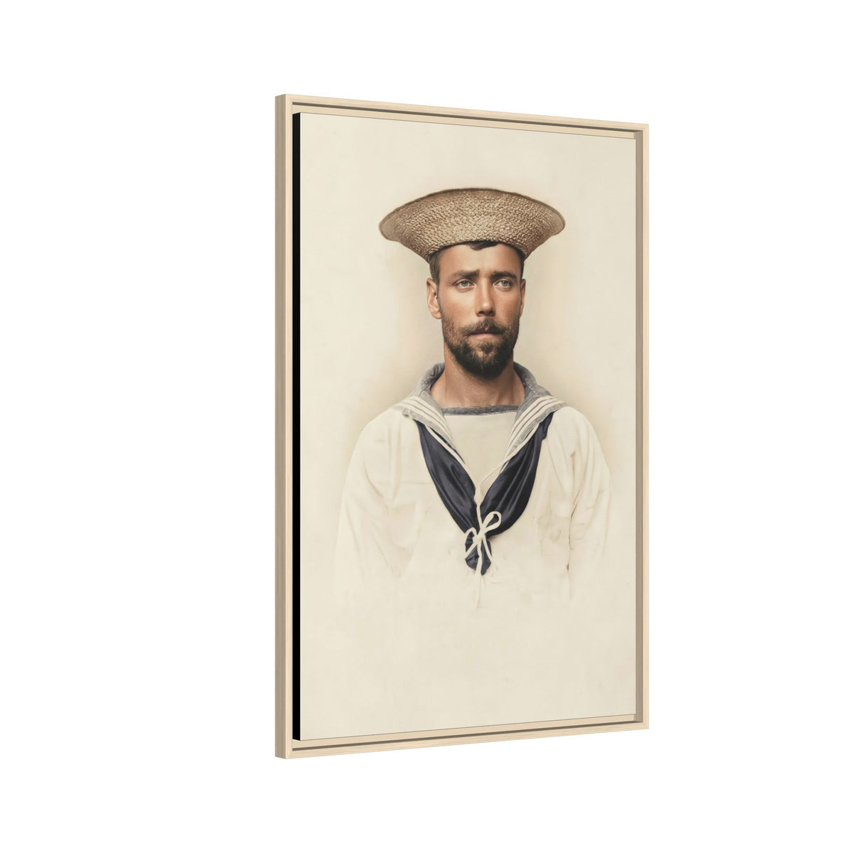 celibataire 020 | Framed Vintage Photo - Matte Canvas