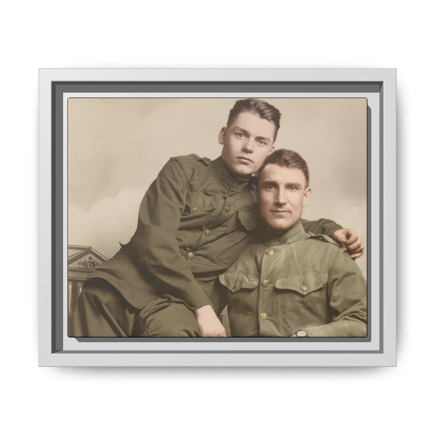 paire 026 | Framed Vintage Photo - Matte Canvas