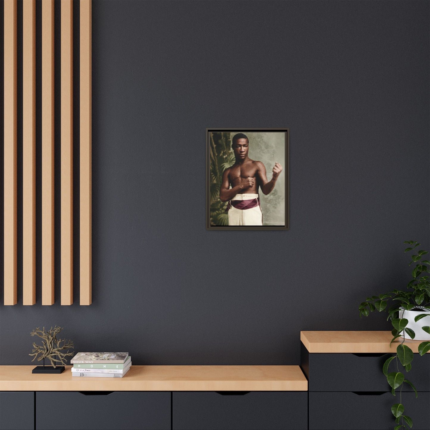 athlétisme 030 | Framed Vintage Photo - Matte Canvas