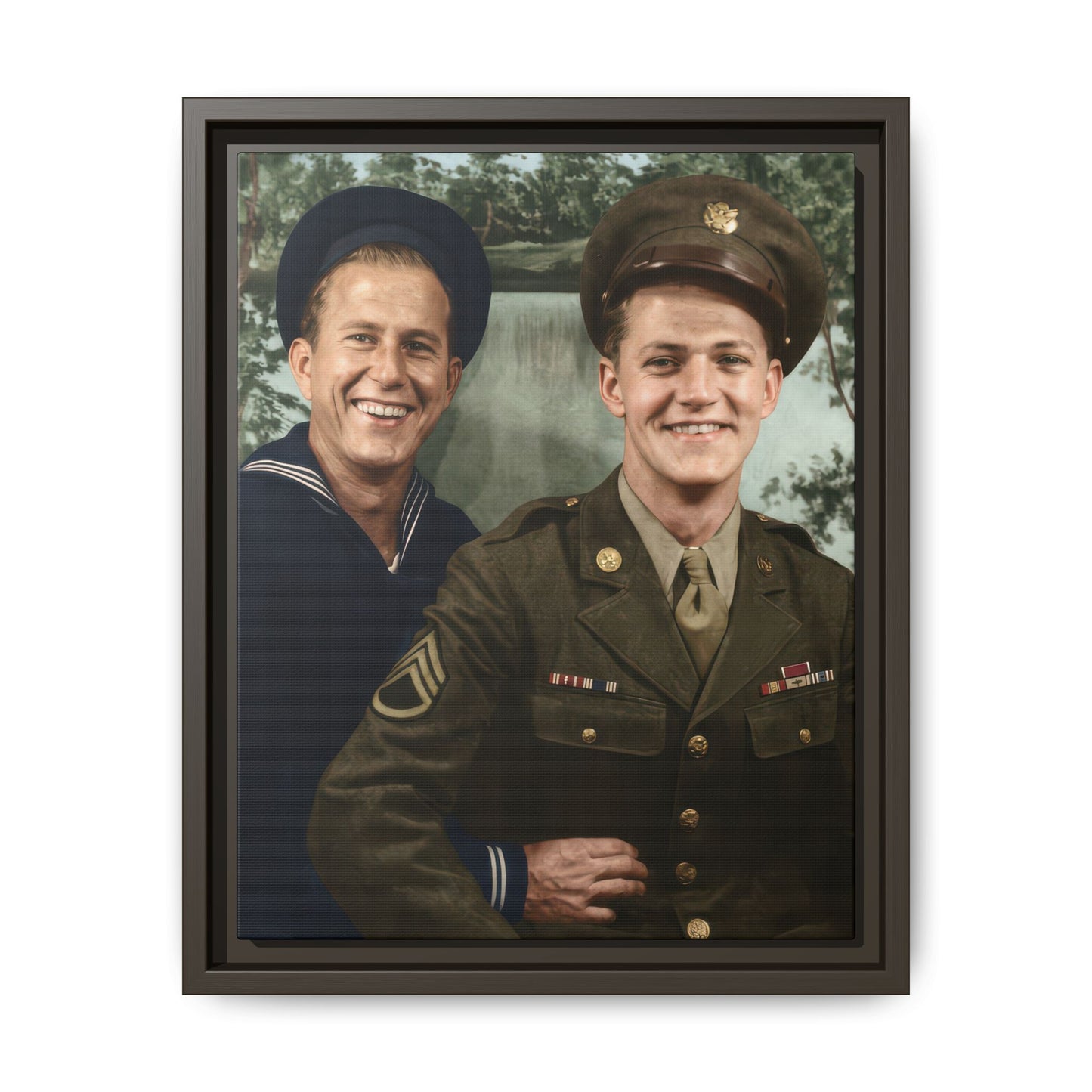 paire 147 | Framed Vintage Photo - Matte Canvas