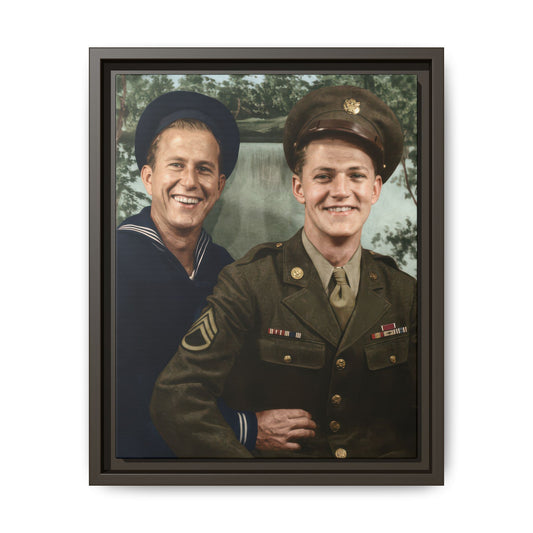 paire 147 | Framed Vintage Photo - Matte Canvas