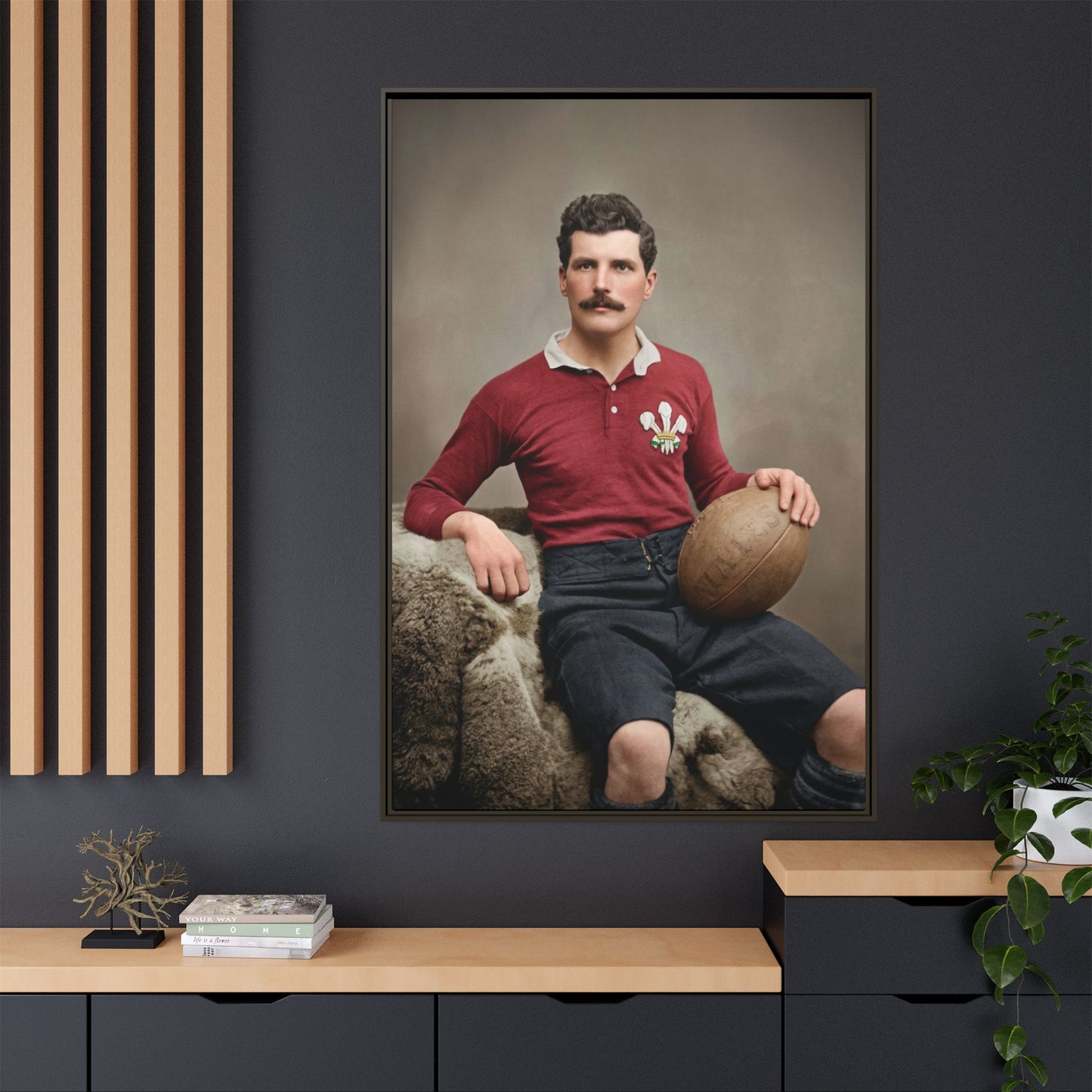 athlétisme 022 | Framed Vintage Photo - Matte Canvas