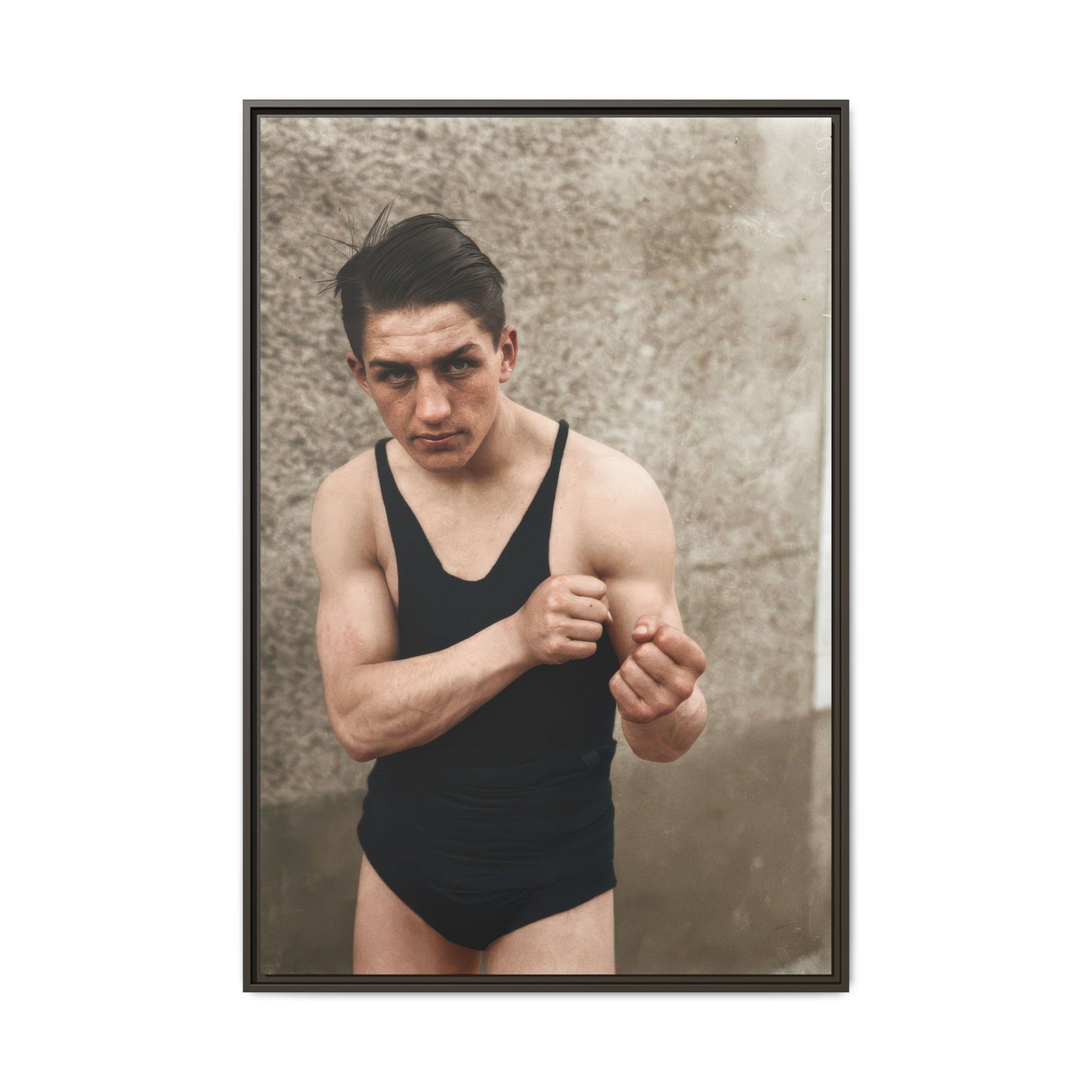 athlétisme 048 | Framed Vintage Photo - Matte Canvas
