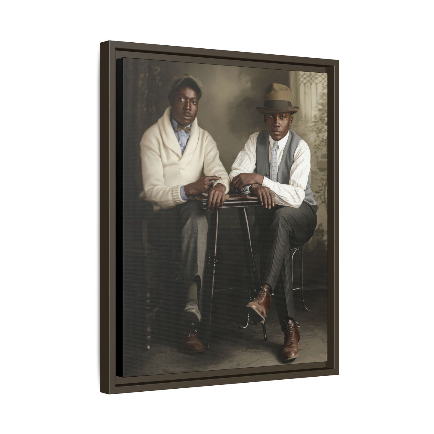 paire 047 | Framed Vintage Photo - Matte Canvas