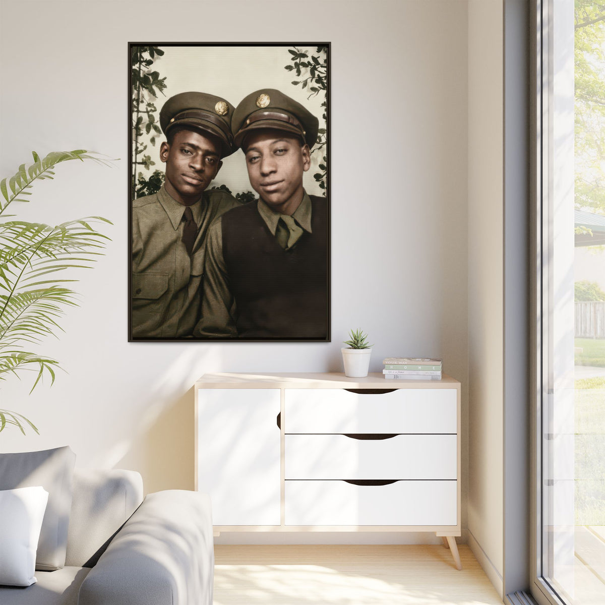 paire 152 | Framed Vintage Photo - Matte Canvas