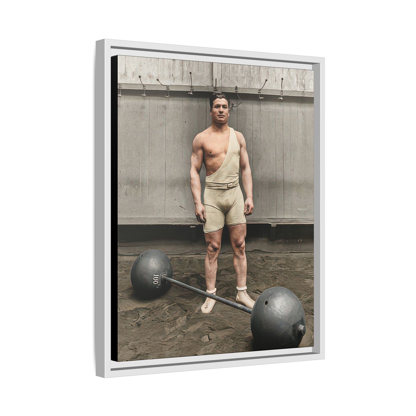 athlétisme 050 | Framed Vintage Photo - Matte Canvas