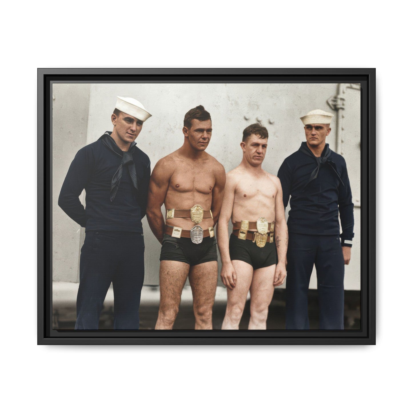 athlétisme 049 | Framed Vintage Photo - Matte Canvas