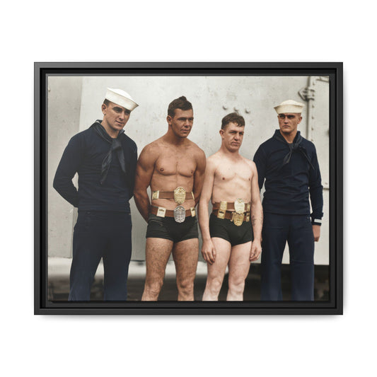 athlétisme 049 | Framed Vintage Photo - Matte Canvas