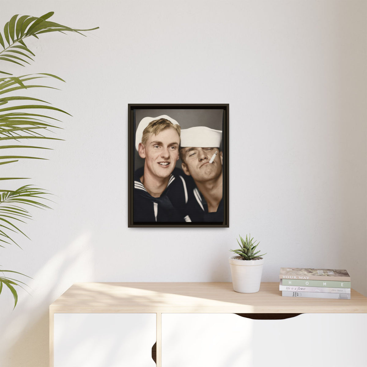 paire 153 | Framed Vintage Photo - Matte Canvas