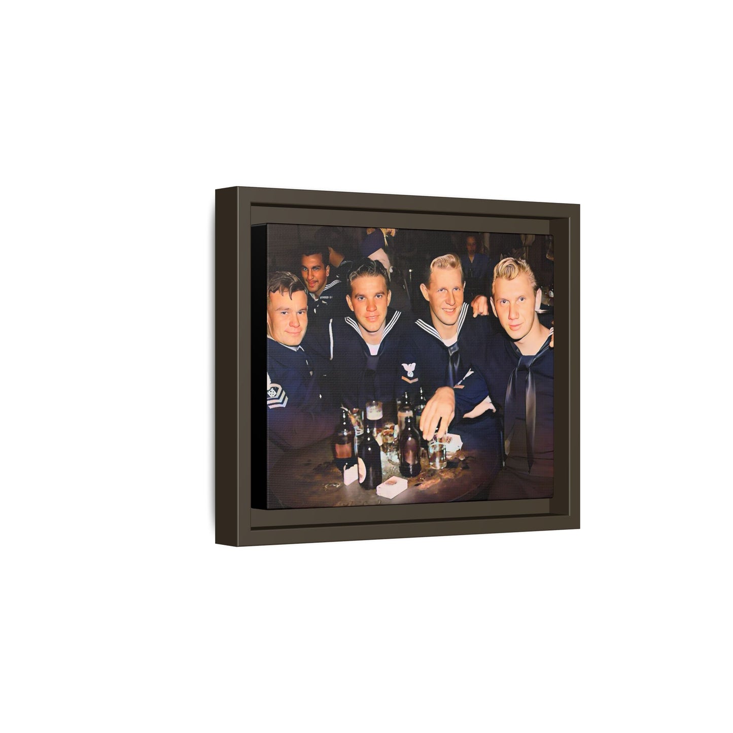 hommes 007 | Framed Vintage Photo - Matte Canvas