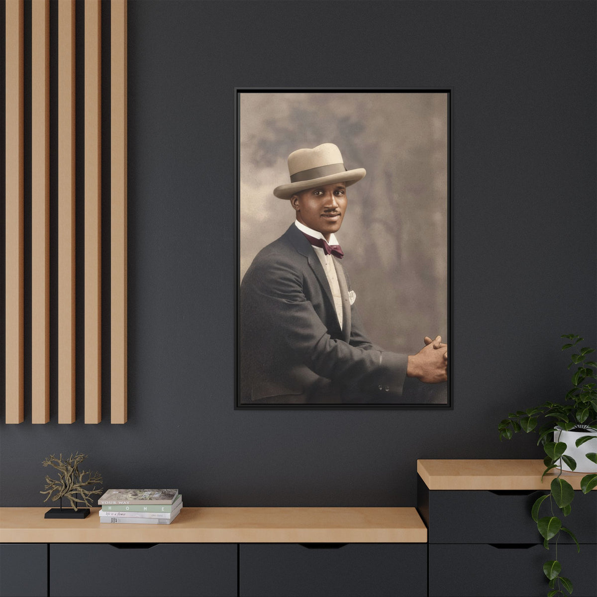 celibataire 004 | Framed Vintage Photo - Matte Canvas
