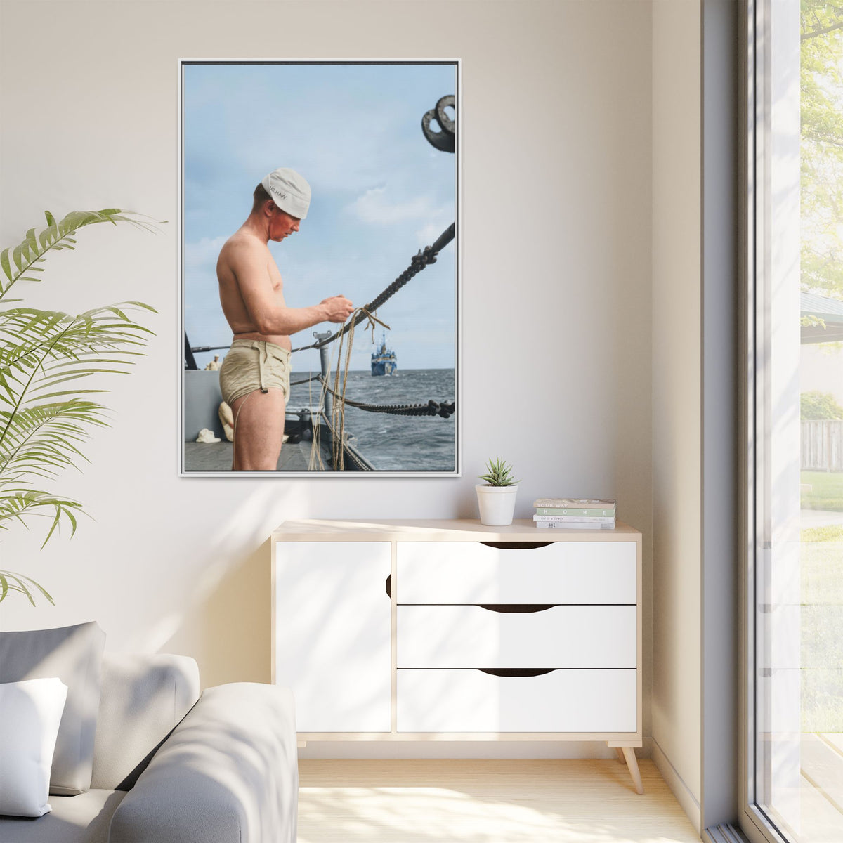 celibataire 043 | Framed Vintage Photo - Matte Canvas