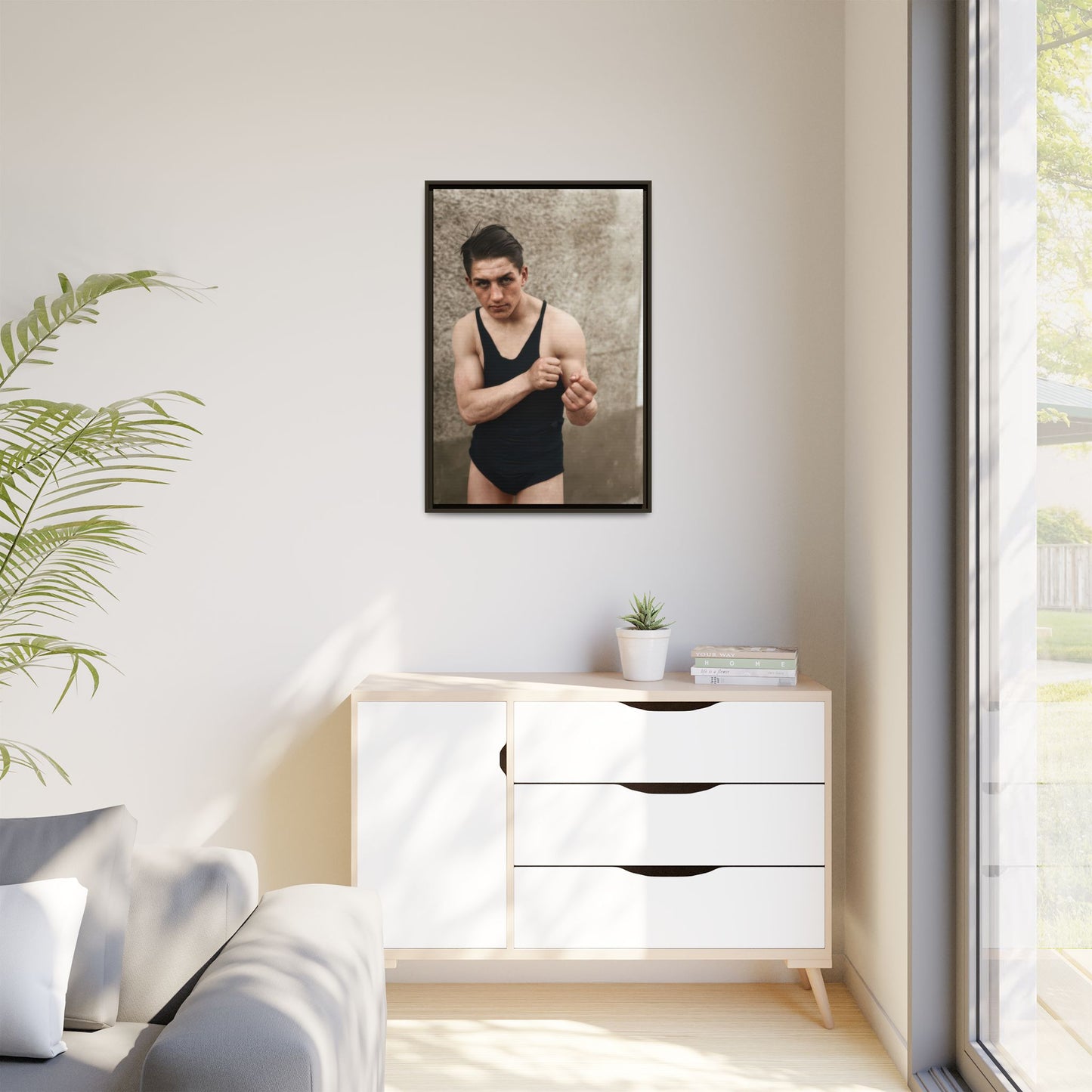 athlétisme 048 | Framed Vintage Photo - Matte Canvas