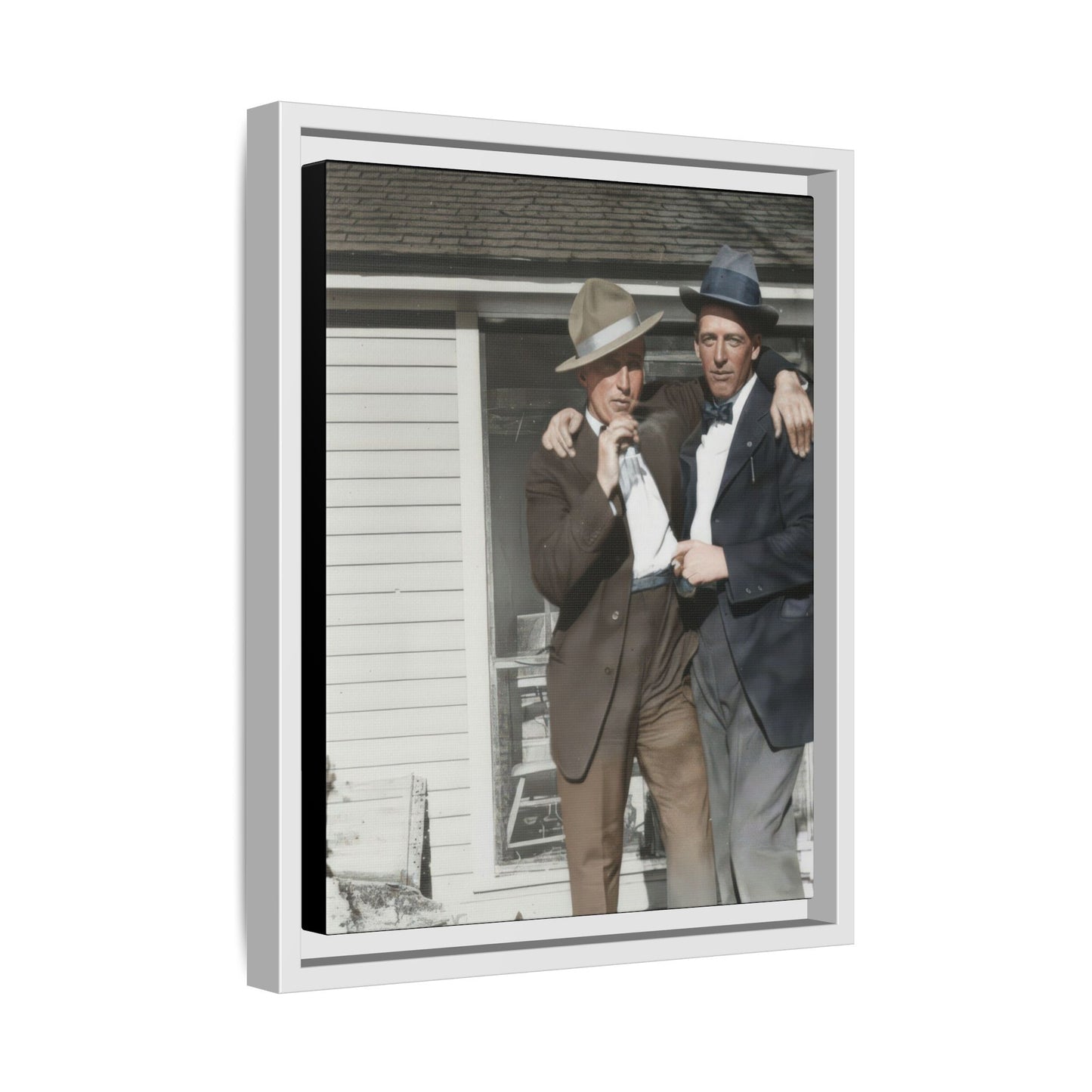 paire 041 | Framed Vintage Photo - Matte Canvas