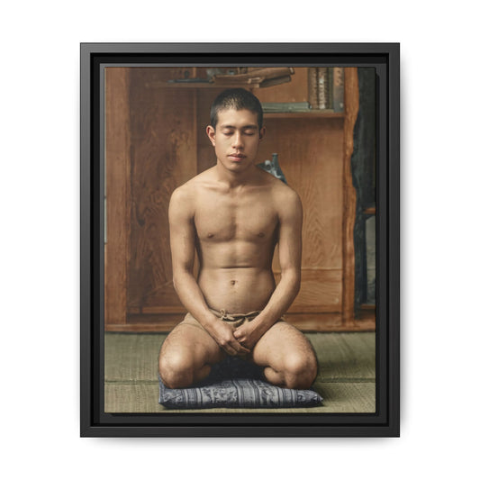 celibataire 025 | Framed Vintage Photo - Matte Canvas