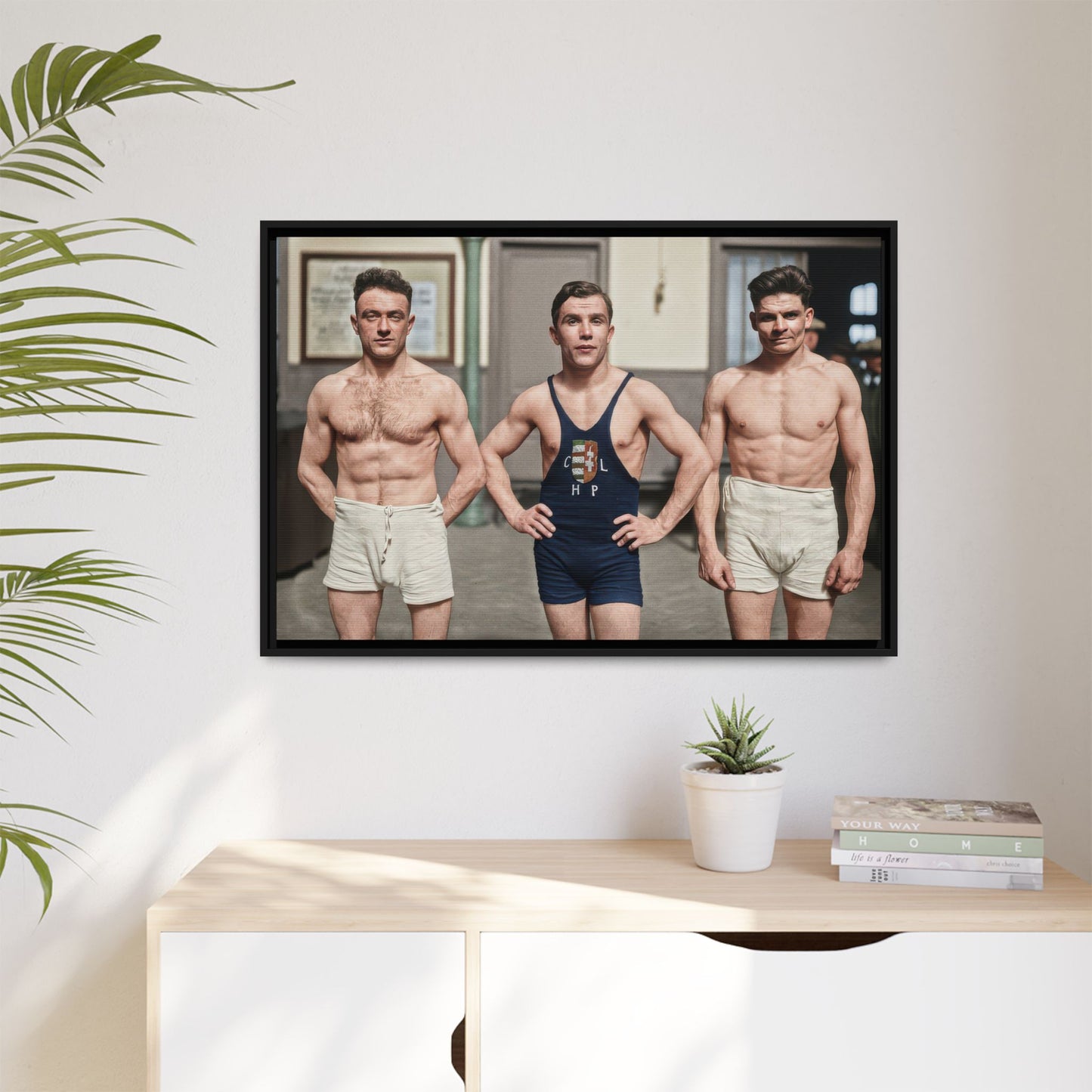 athlétisme 043 | Framed Vintage Photo - Matte Canvas