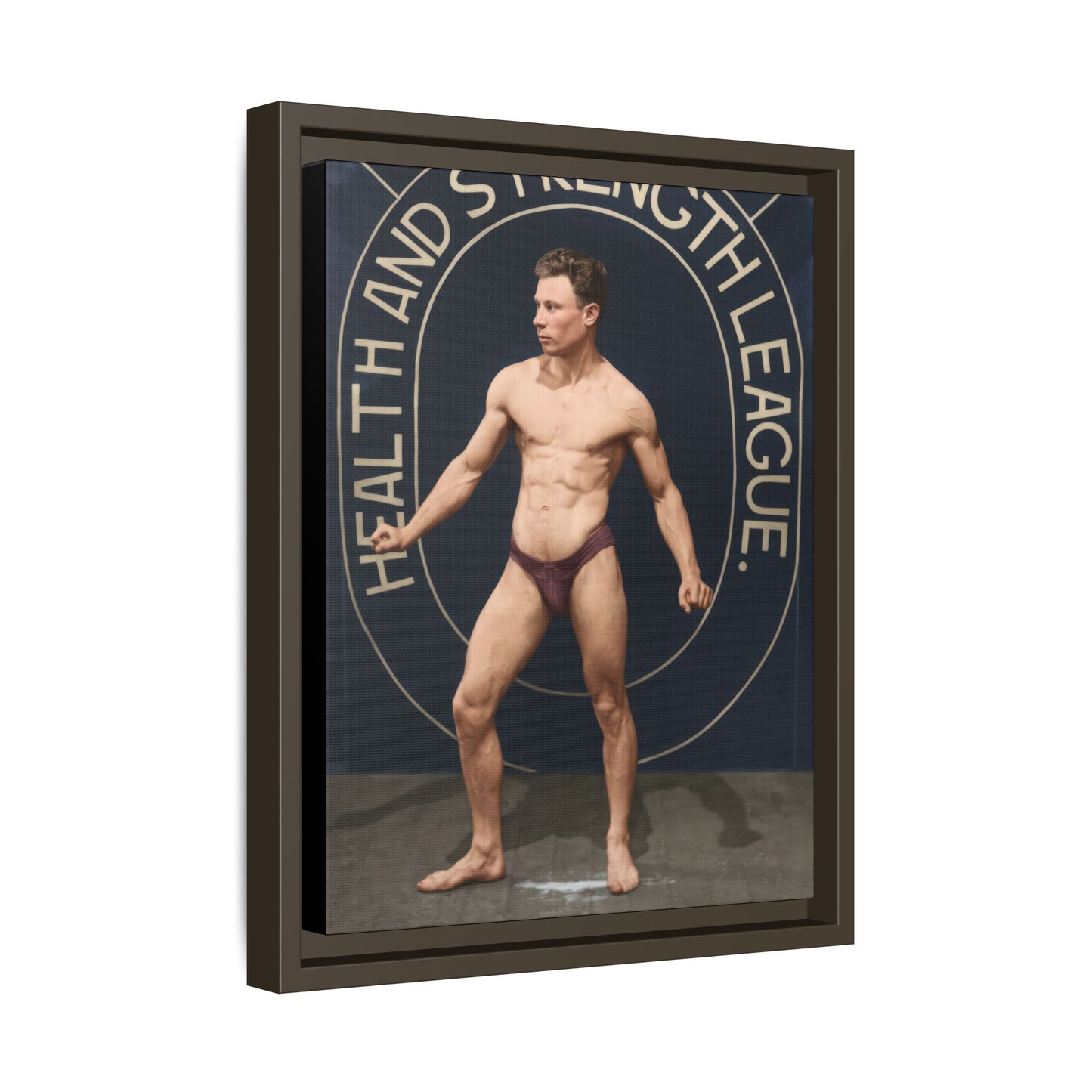 athlétisme 010 | Framed Vintage Photo - Matte Canvas