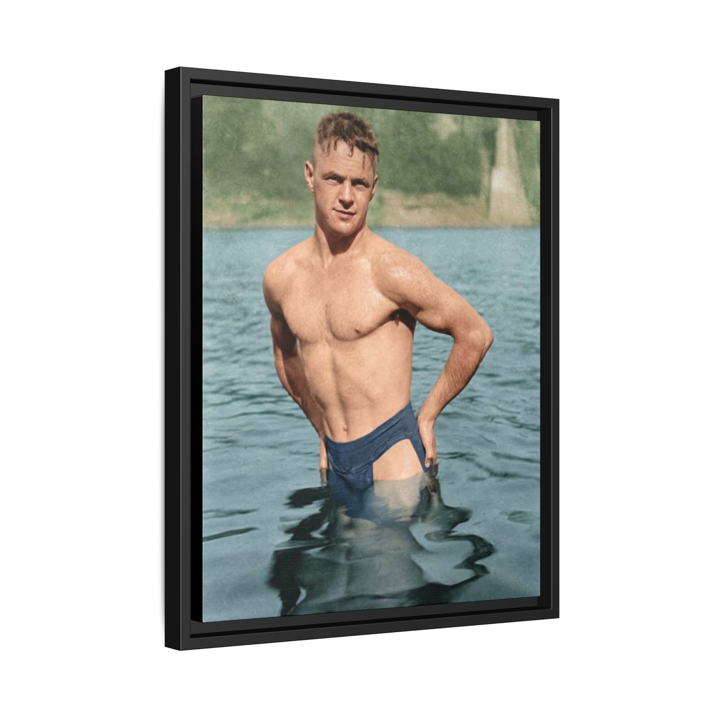 nager 027 | Framed Vintage Photo - Matte Canvas