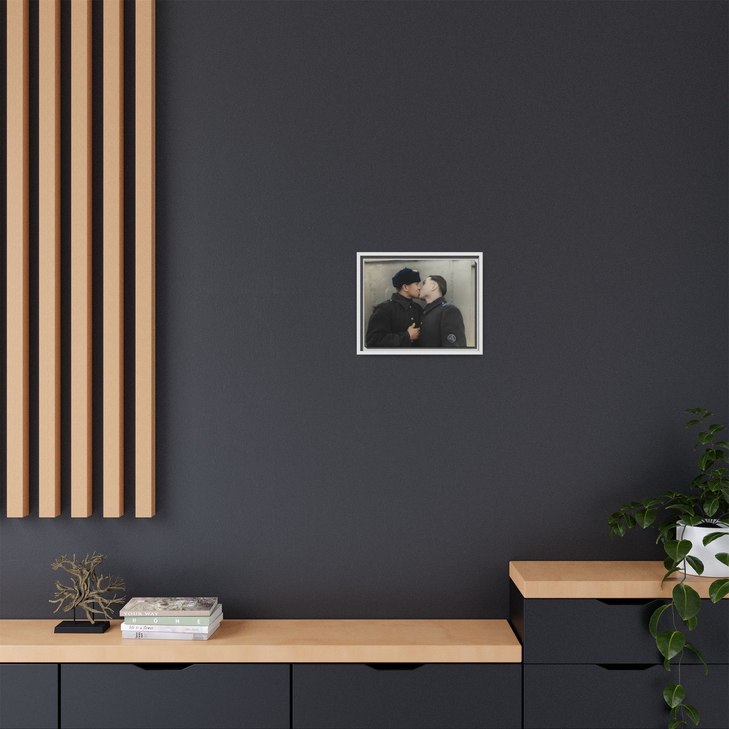 paire 004 | Framed Vintage Photo - Matte Canvas