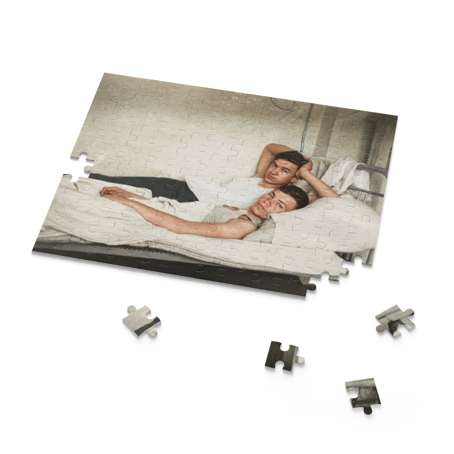Quiet Barracks Companions | Restored Historical Jigsaw Puzzle | paire 146