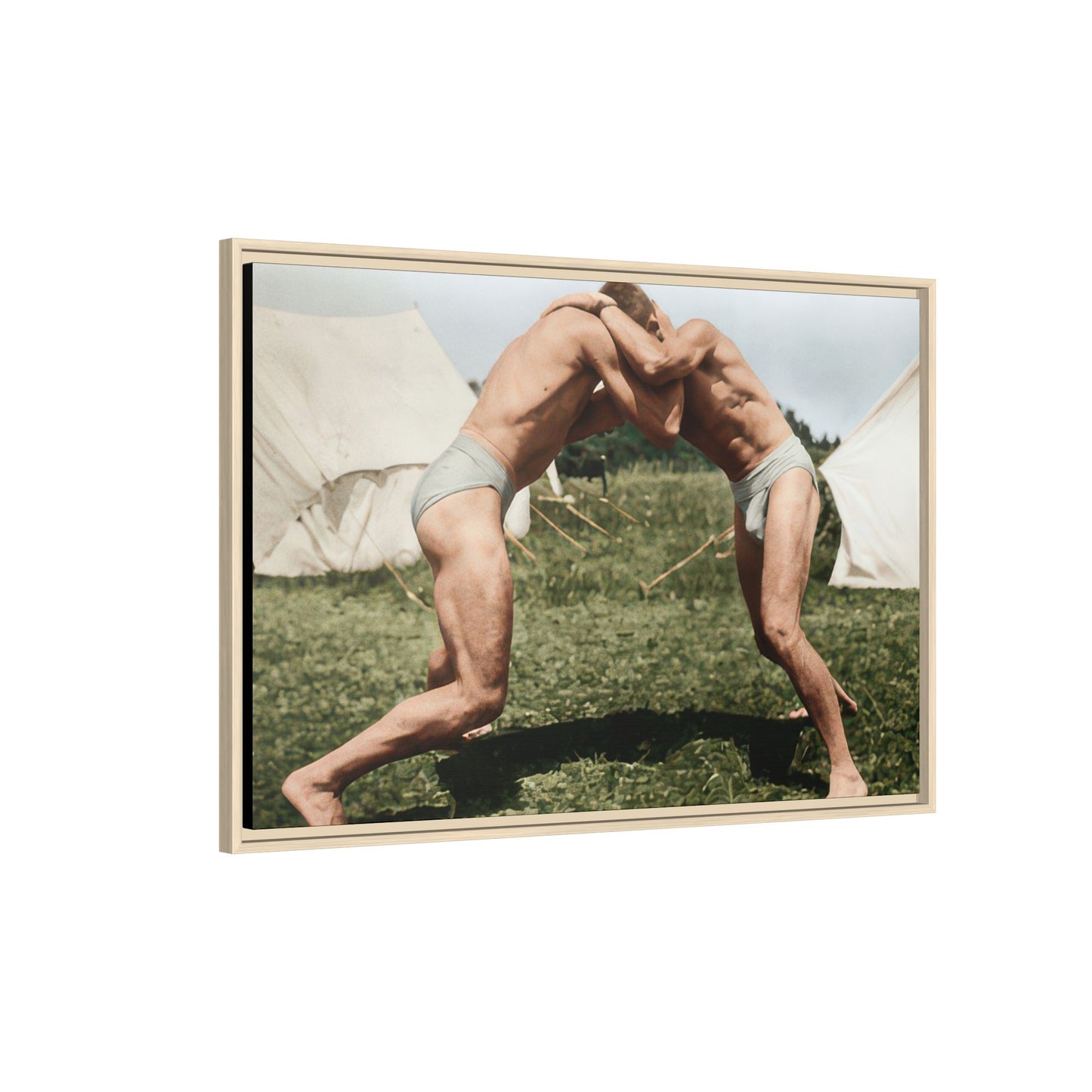 athlétisme 019 | Framed Vintage Photo - Matte Canvas