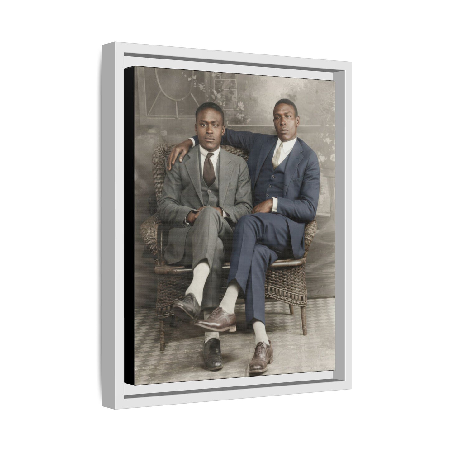 paire 112 | Framed Vintage Photo - Matte Canvas