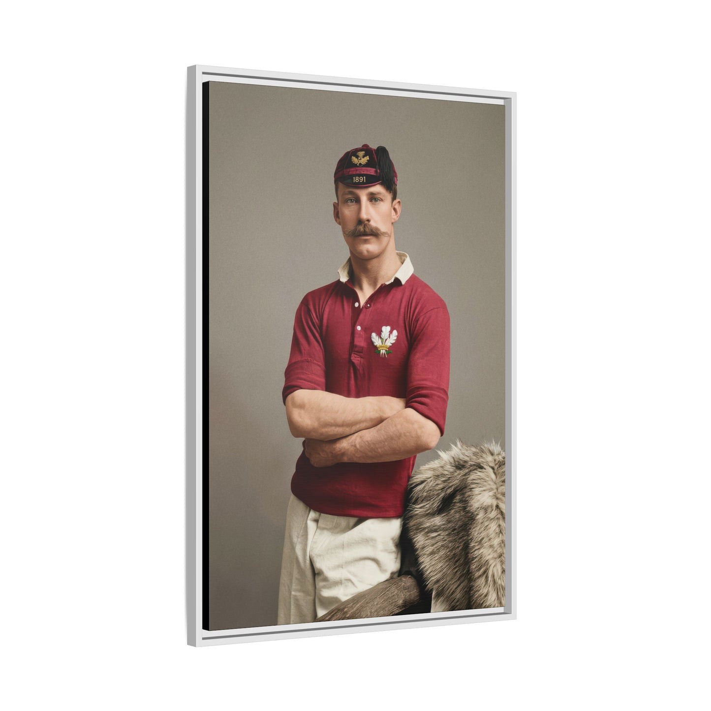 athlétisme 021 | Framed Vintage Photo - Matte Canvas