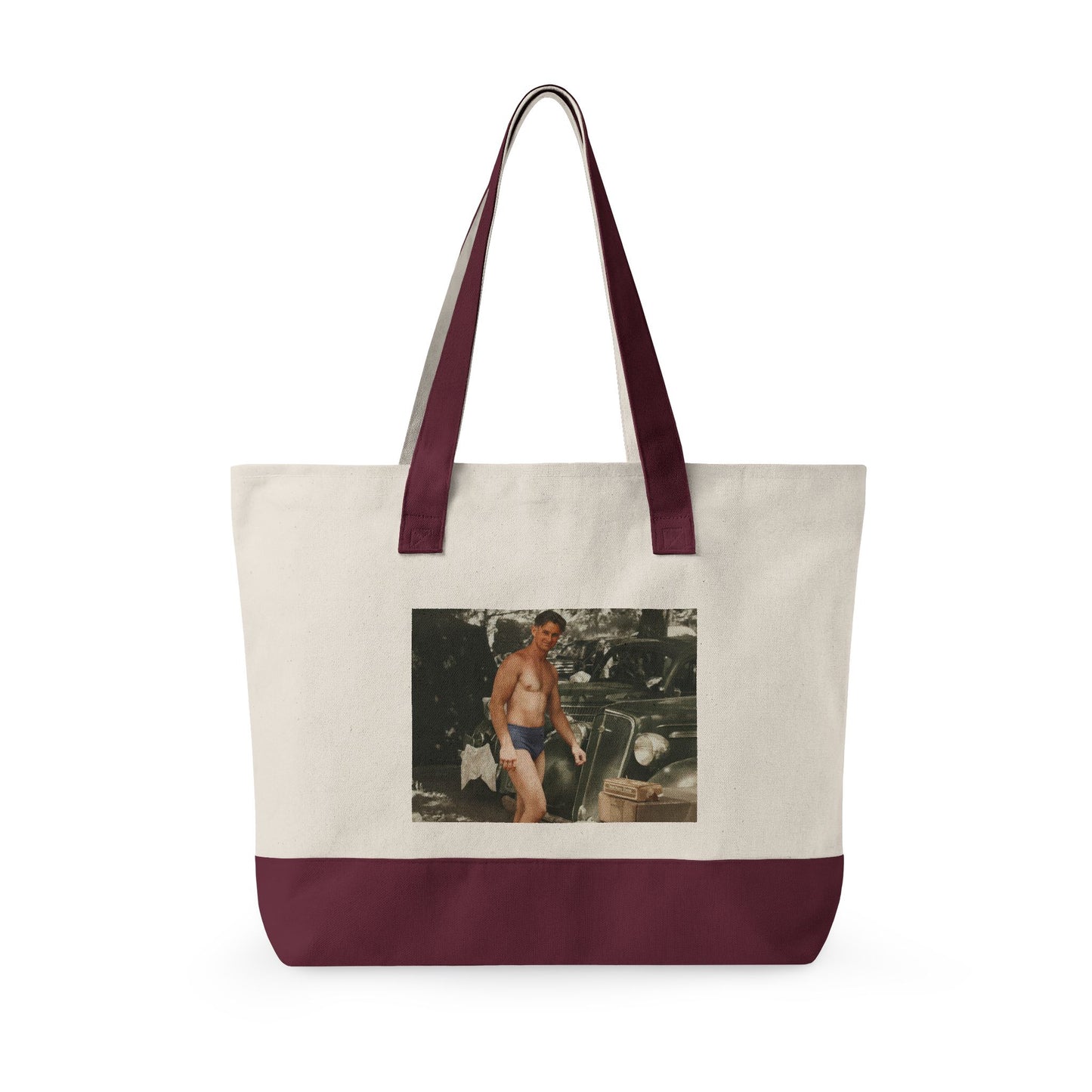 Beach Day Zippered Canvas Tote | nager 032