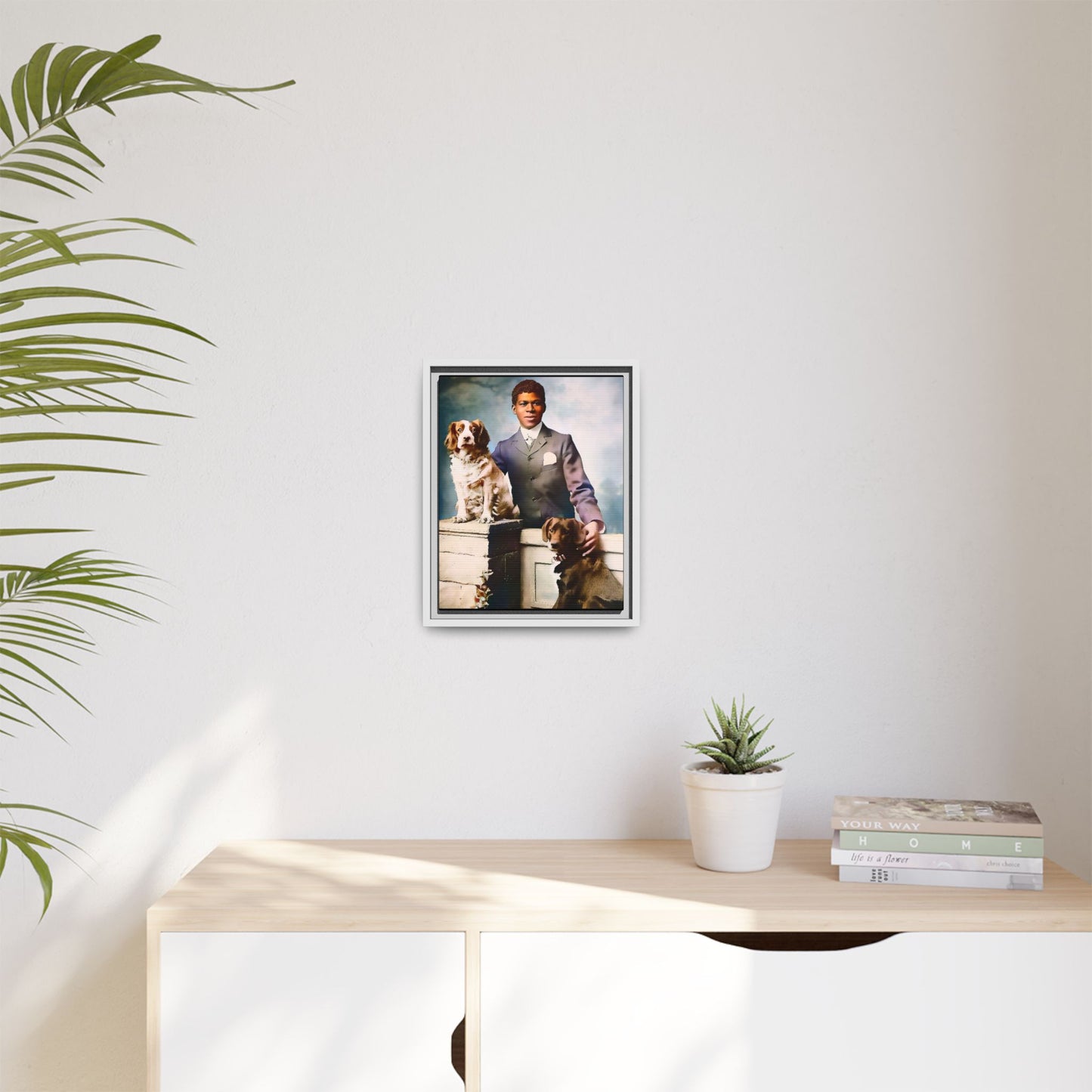 celibataire 009 | Framed Vintage Photo - Matte Canvas