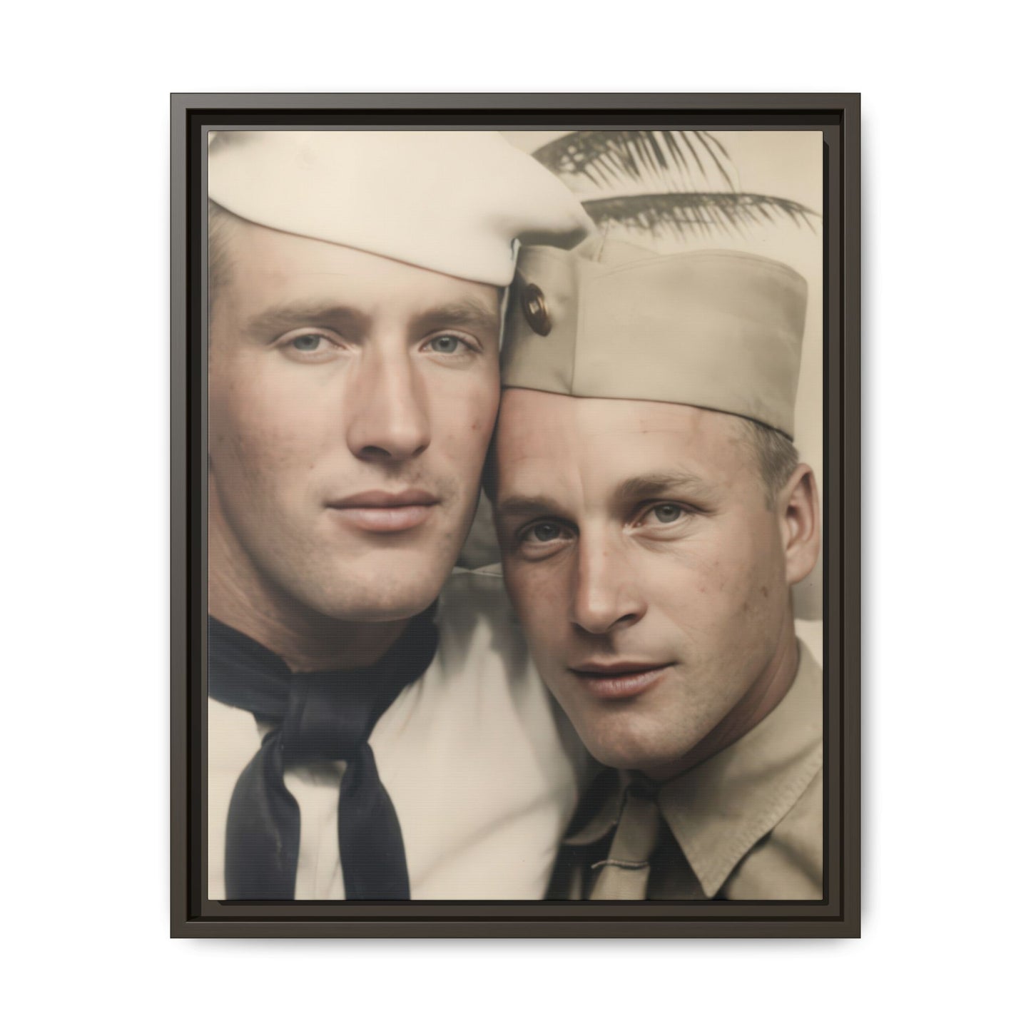 paire 042 | Framed Vintage Photo - Matte Canvas