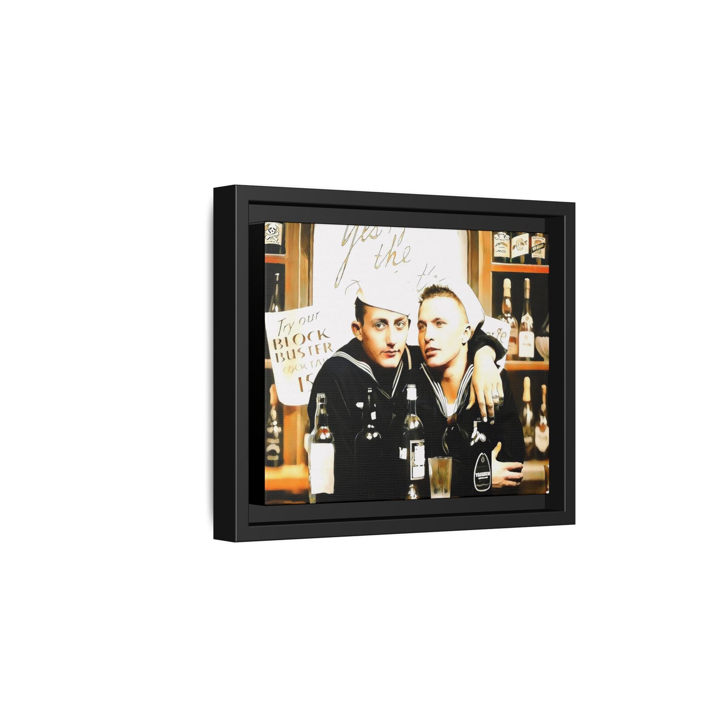 paire 048 | Framed Vintage Photo - Matte Canvas