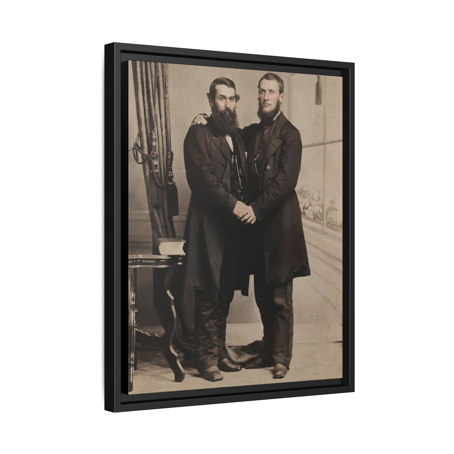 paire 022 | Framed Vintage Photo - Matte Canvas