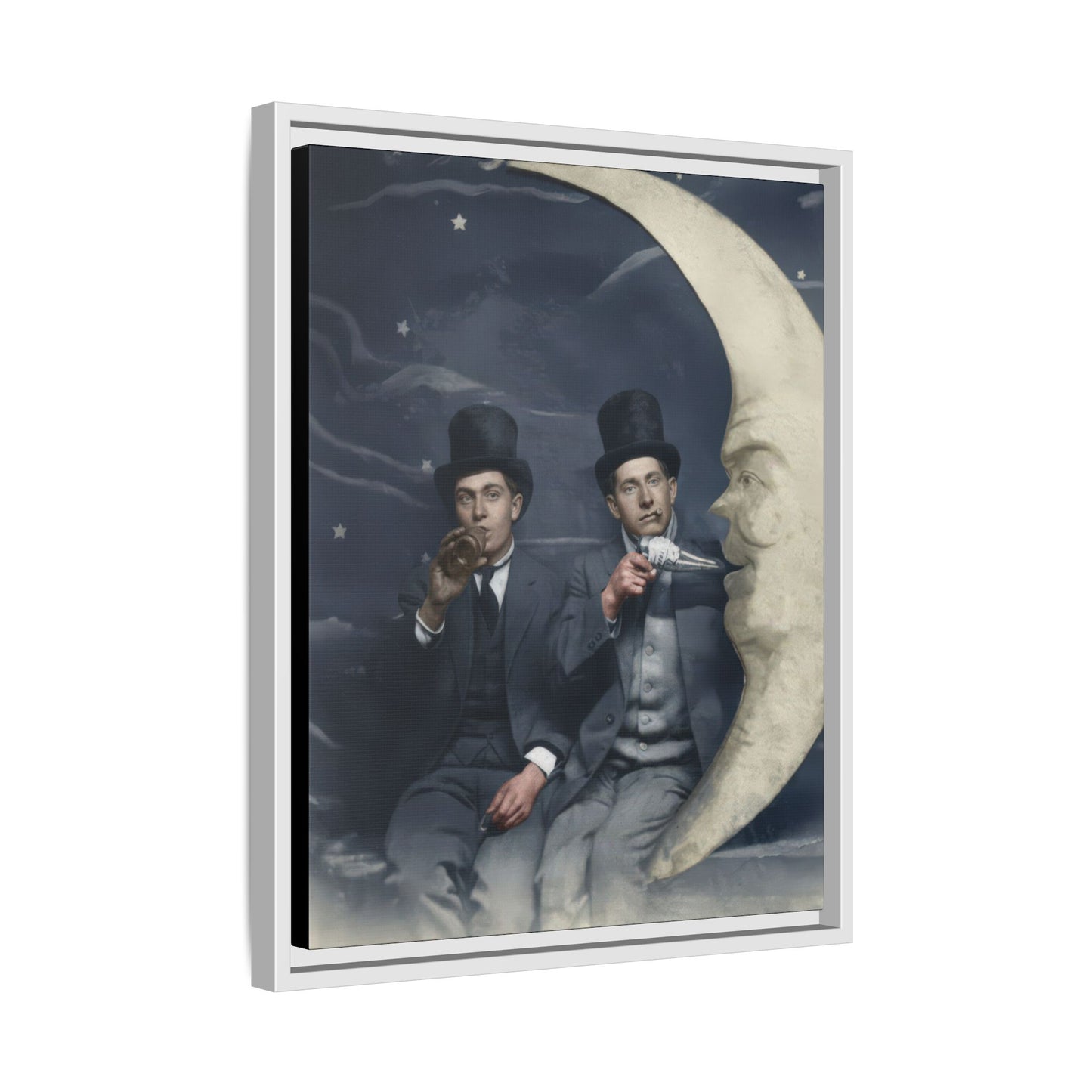 paire 043 | Framed Vintage Photo - Matte Canvas