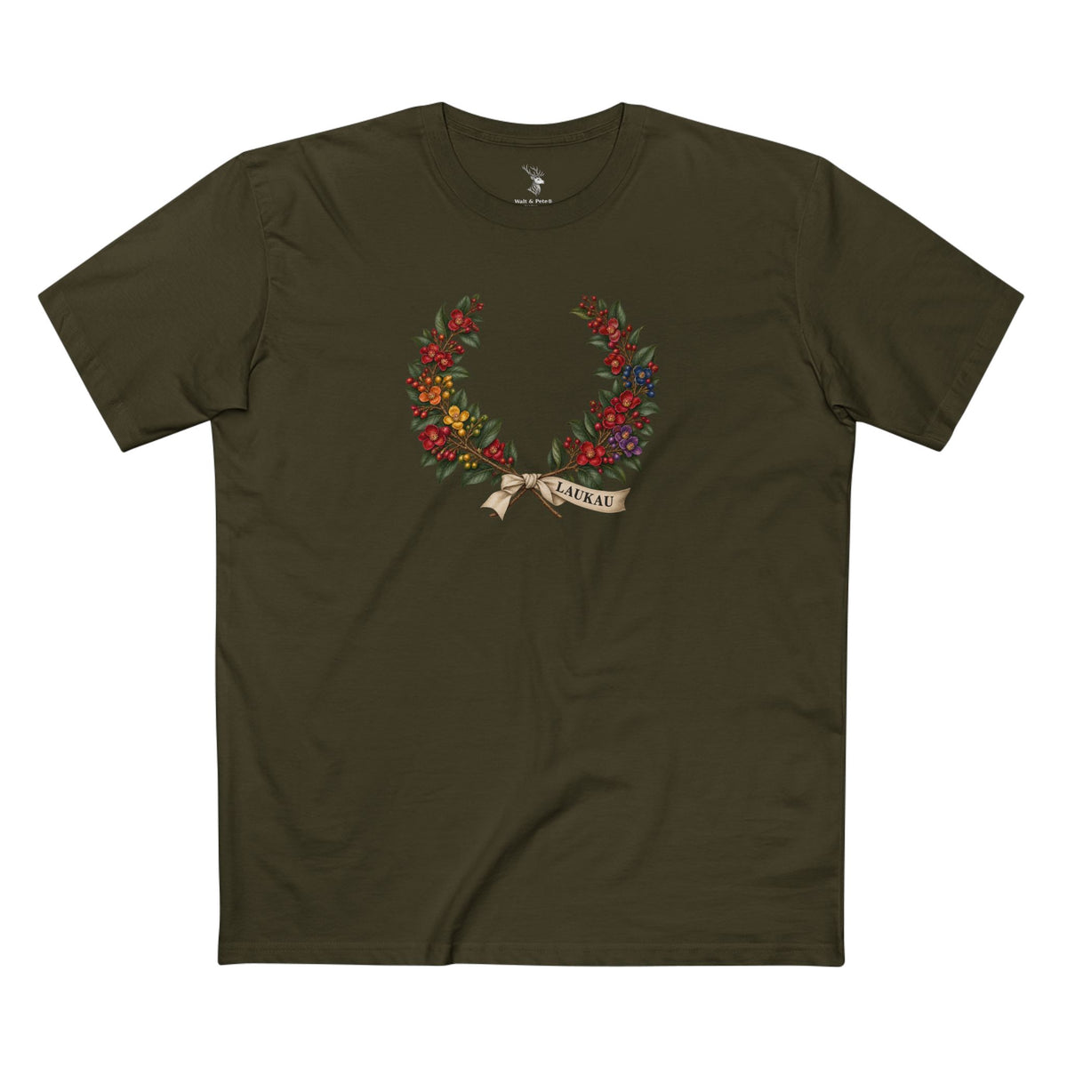 Tongan Heilala Laukau Pride T-Shirt | Laurel Wreath Tee