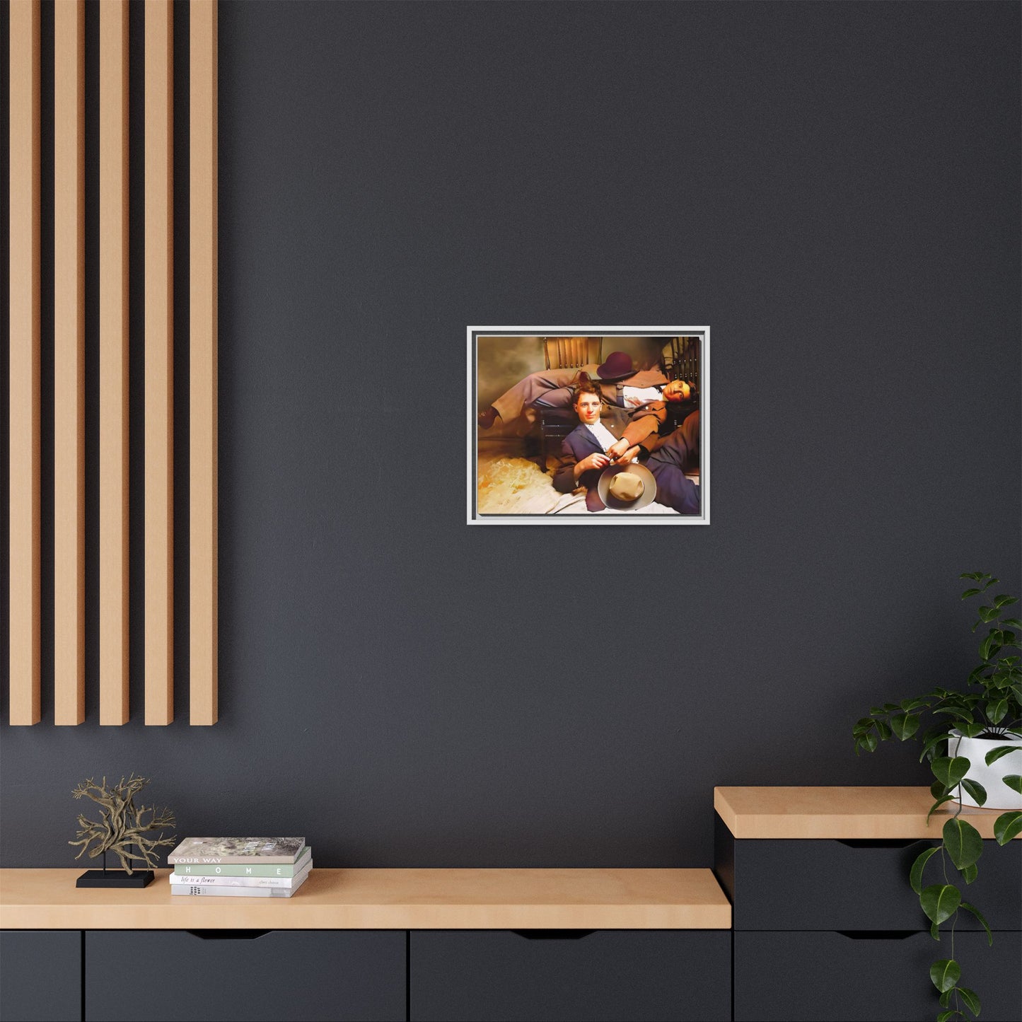 paire 020 | Framed Vintage Photo - Matte Canvas