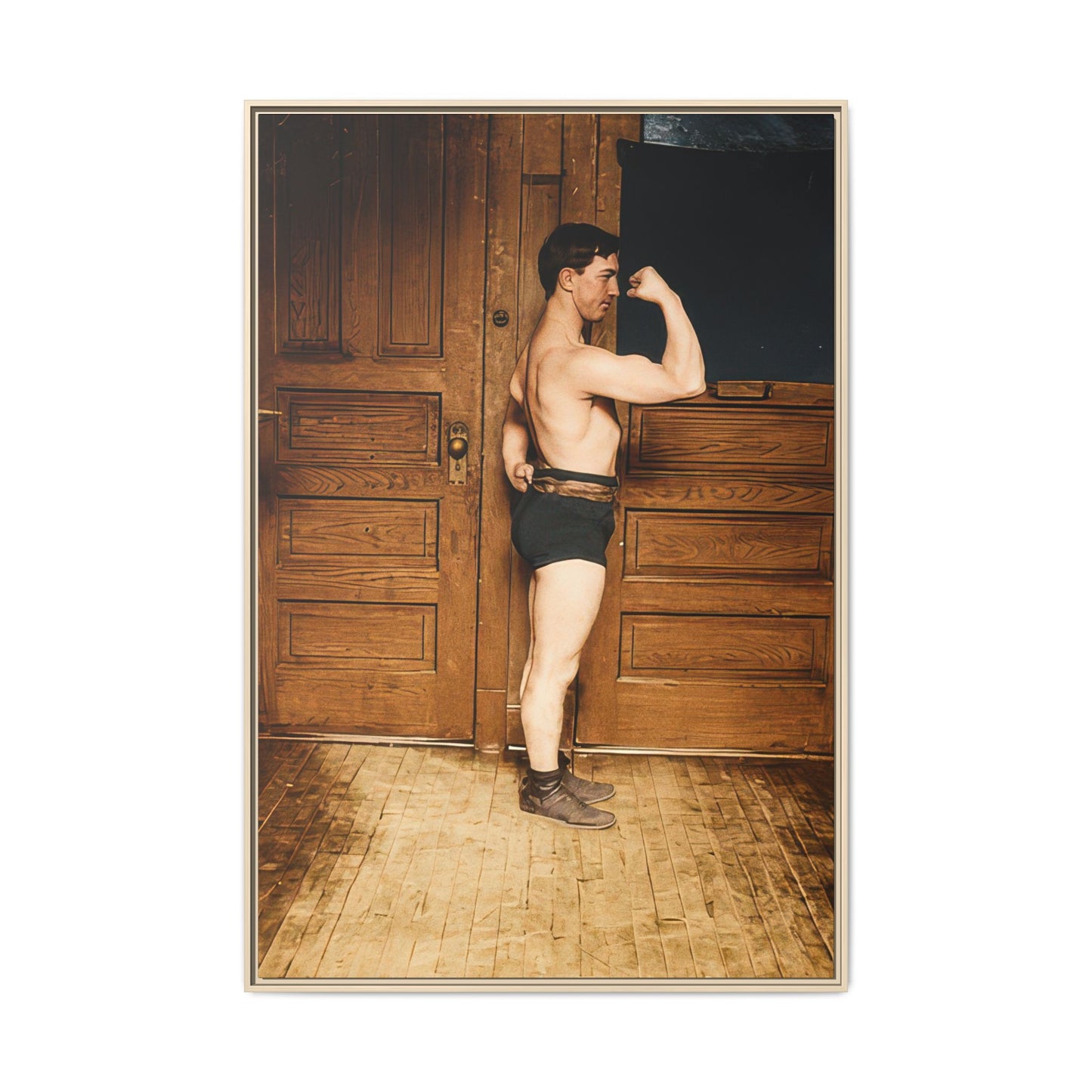 athlétisme 023 | Framed Vintage Photo - Matte Canvas