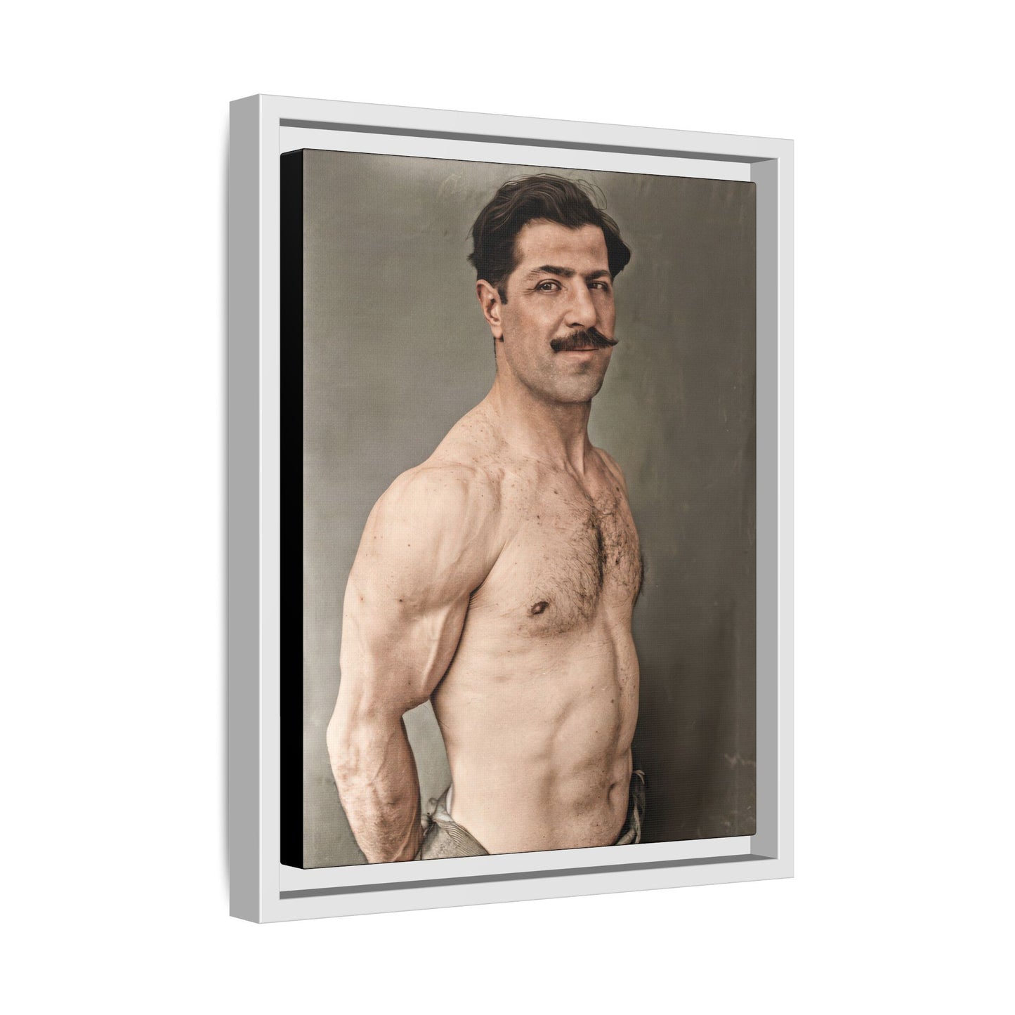 athlétisme 024 | Framed Vintage Photo - Matte Canvas